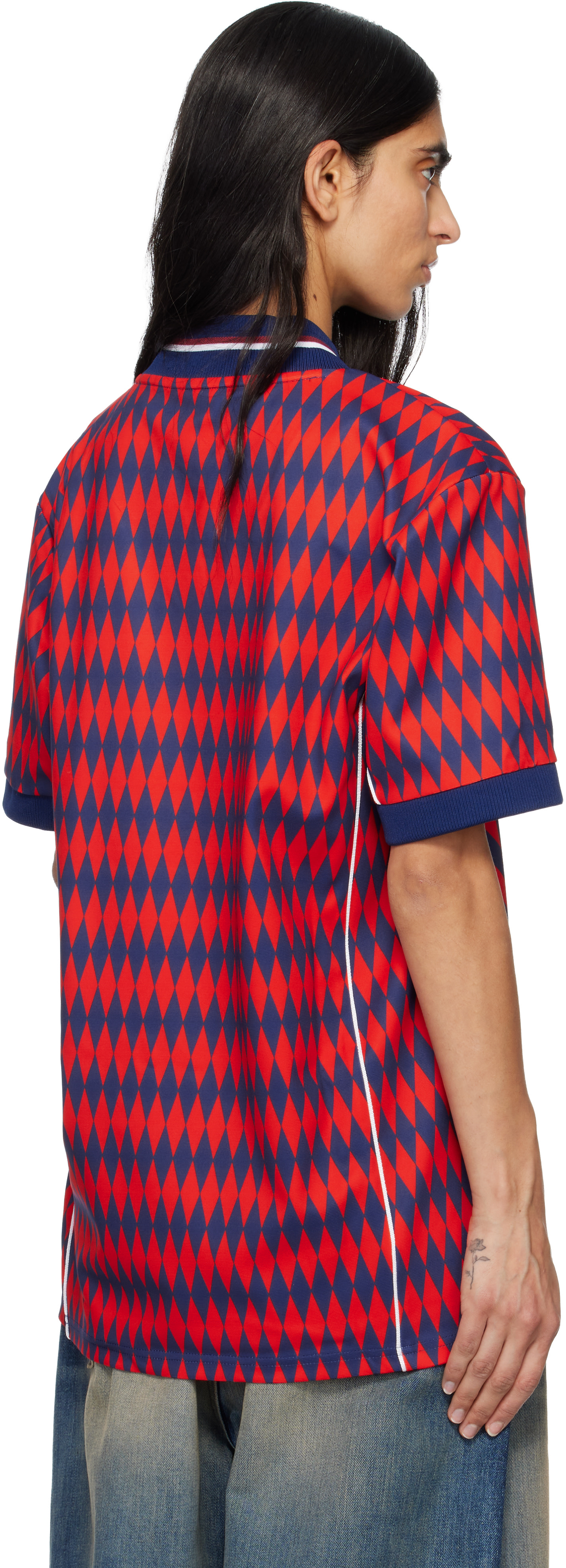 adidas Originals: Blue FC Bayern Munich LFSTLR Jersey | SSENSE Germany