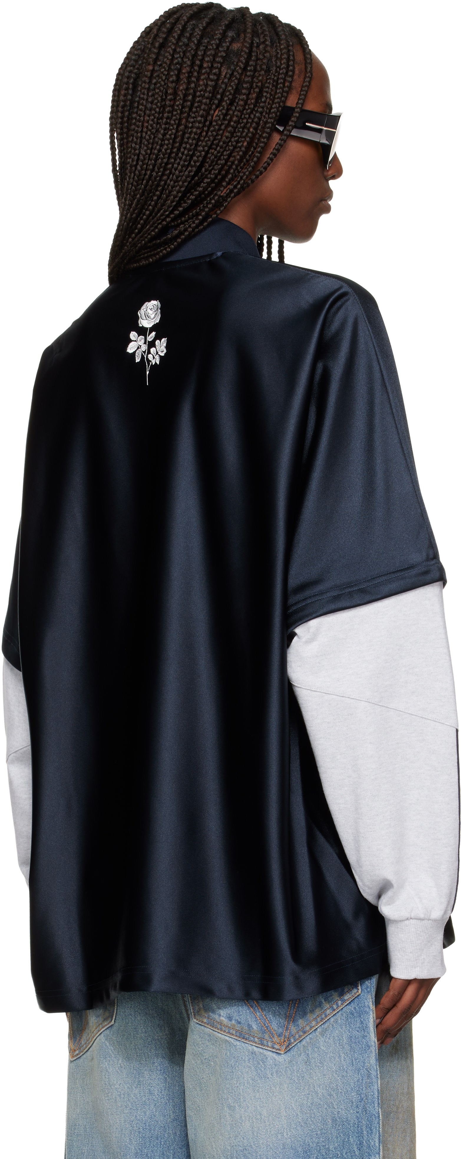 WILLY CHAVARRIA: Navy adidas Originals Edition Layered T-shirt