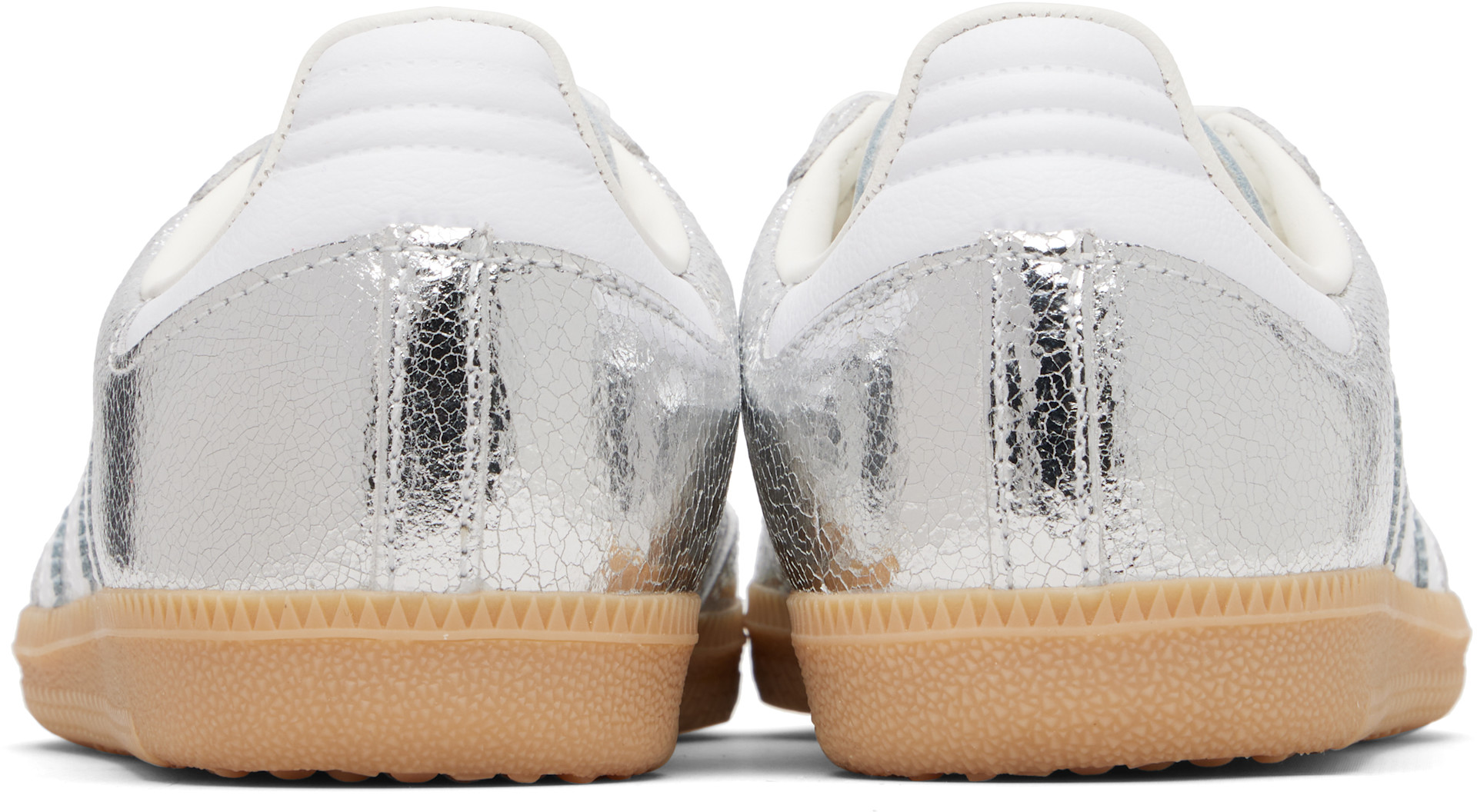 adidas gazelle silver green womens Women's adidas Samba OG 'White Silver Metallic' 7 main image 1