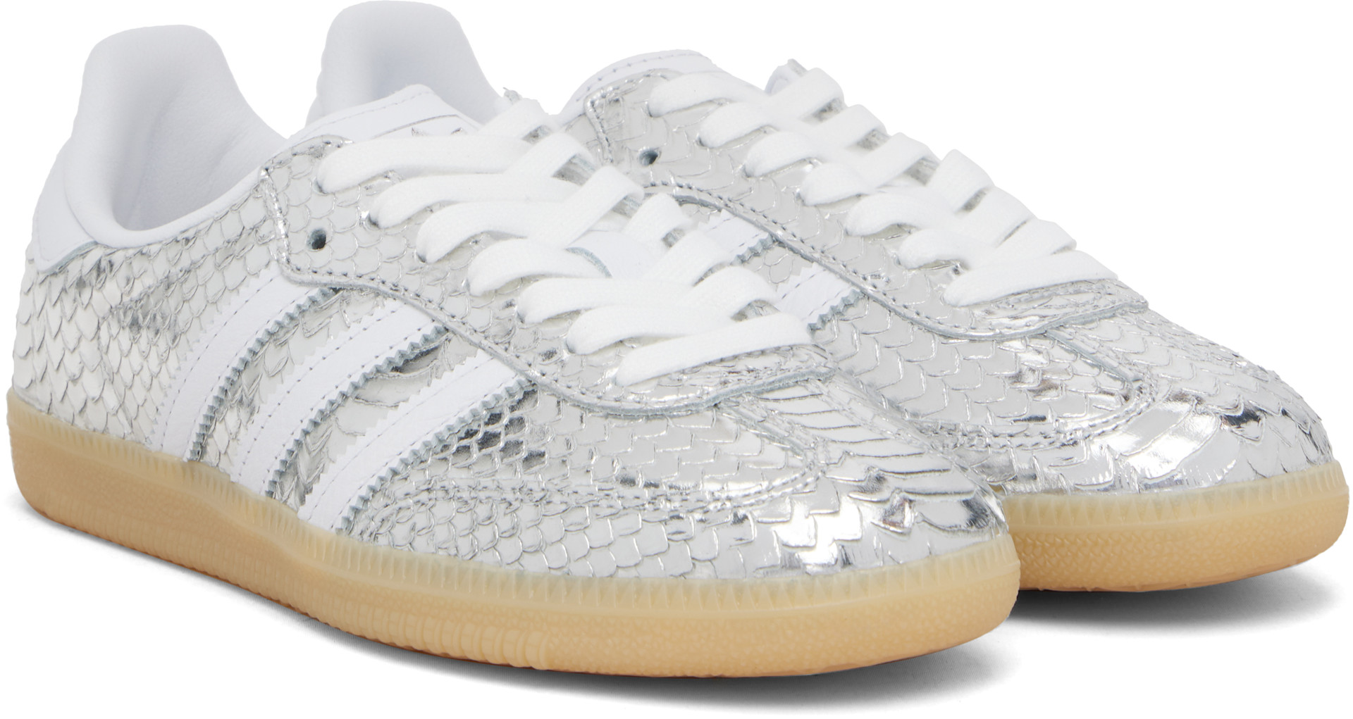 adidas Originals - Baskets Samba argentées
