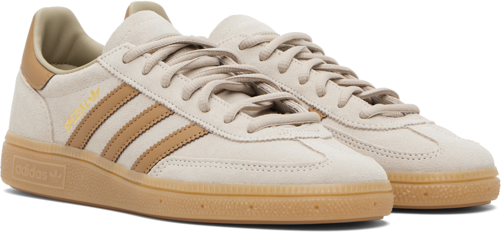  Spezial ベージュ スニーカー adidas Originals: ベージュ Handball Spezial スニーカー | SSENSE 日本