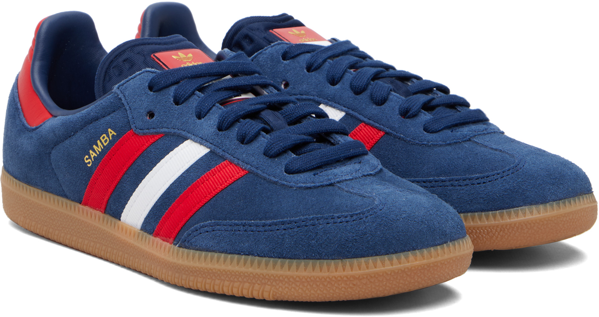 SAMBA OG ネイビー スニーカー 23センチ　adidas adidas Originals: ネイビー Samba OG スニーカー | SSENSE 日本