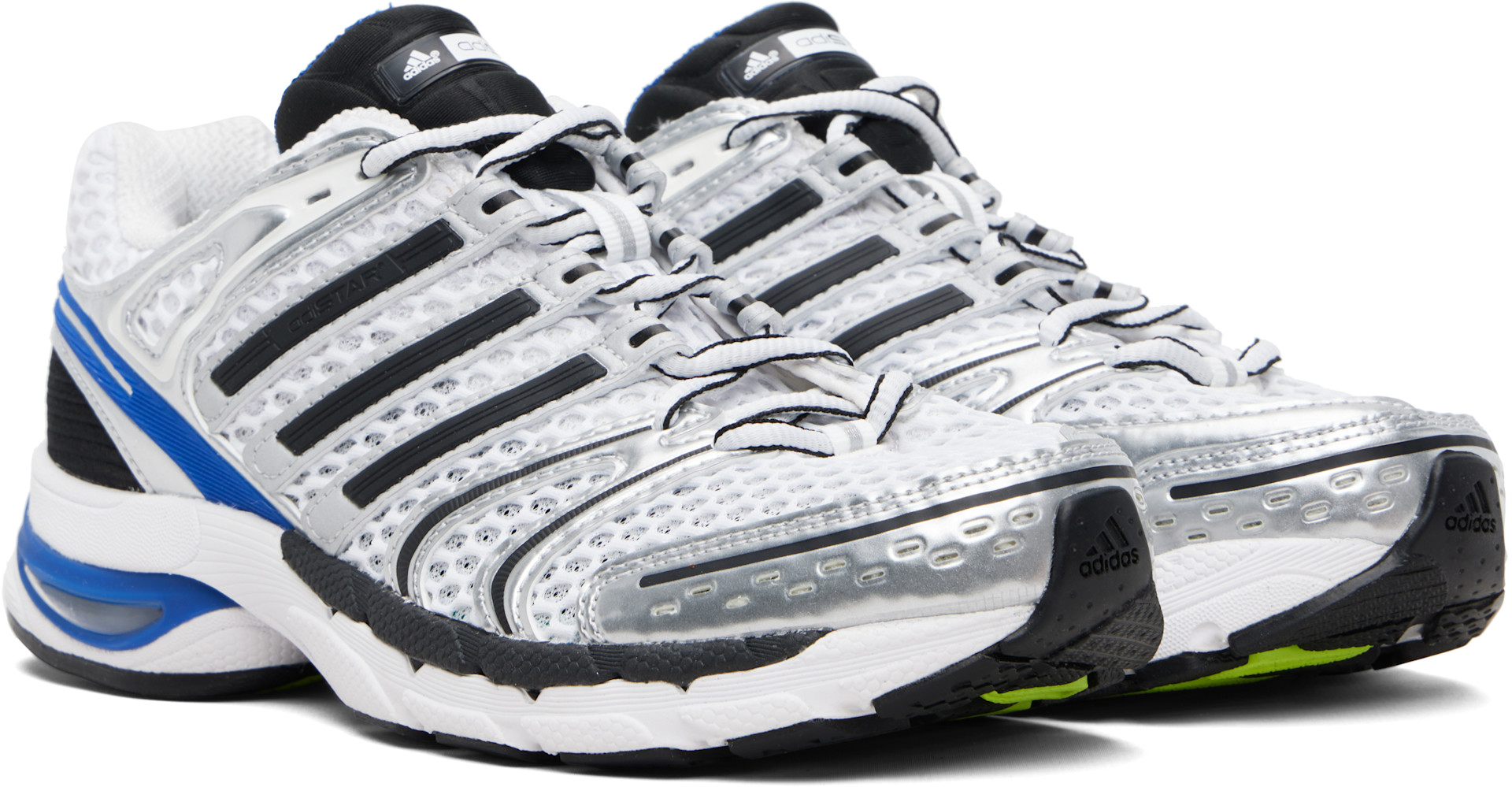 adidas Originals: White Adistar Control 5 Sneakers | SSENSE