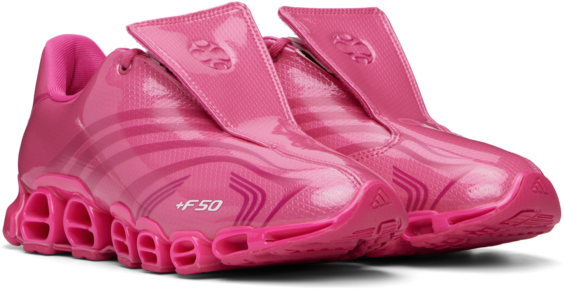 adidas Originals: Pink F50 Tunit Mega Consortium Sneakers | SSENSE