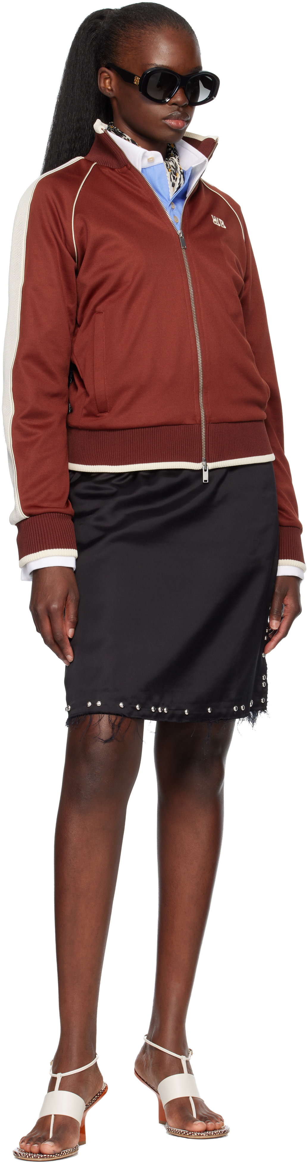 Wales Bonner: Red Anthem Track Jacket | SSENSE