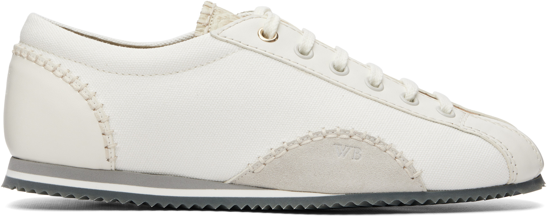 Wales Bonner - Baskets Paris blanc cassé