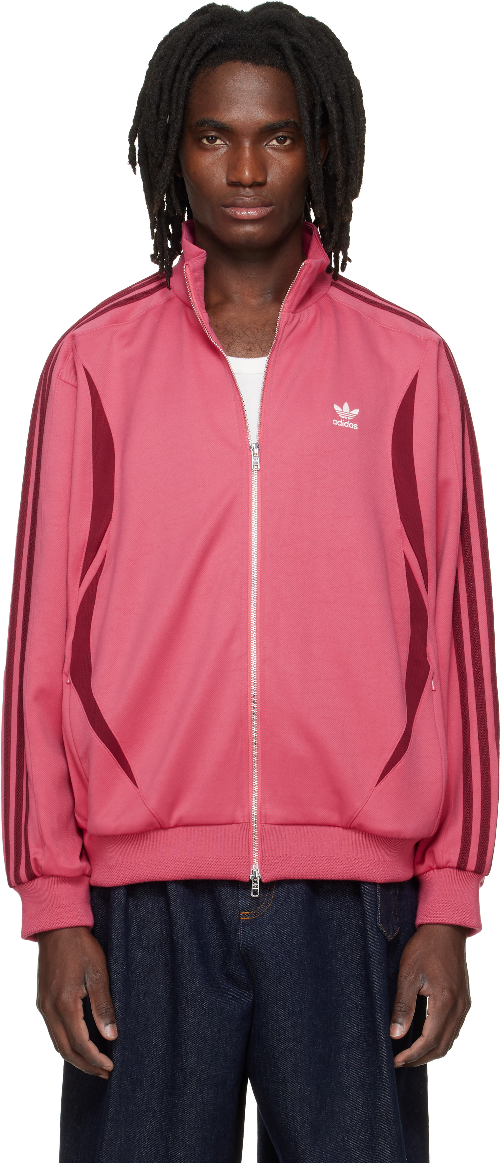 【ハンナ】 Wales Bonner トラックジャケット Wales Bonner: Pink adidas Originals Edition Track Jacket | SSENSE