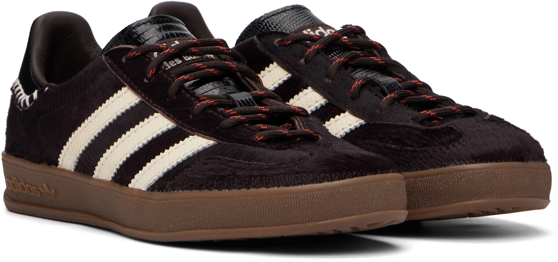 Wales Bonner: Black adidas Originals Edition Gazelle Pony Sneakers