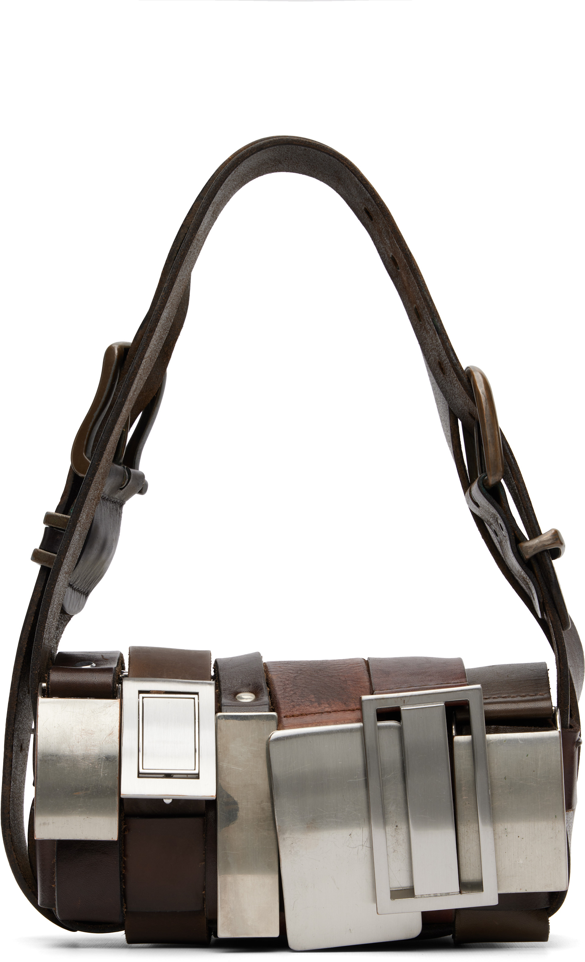 HODAKOVA: ブラウン Buckle バゲットバッグ | SSENSE 日本