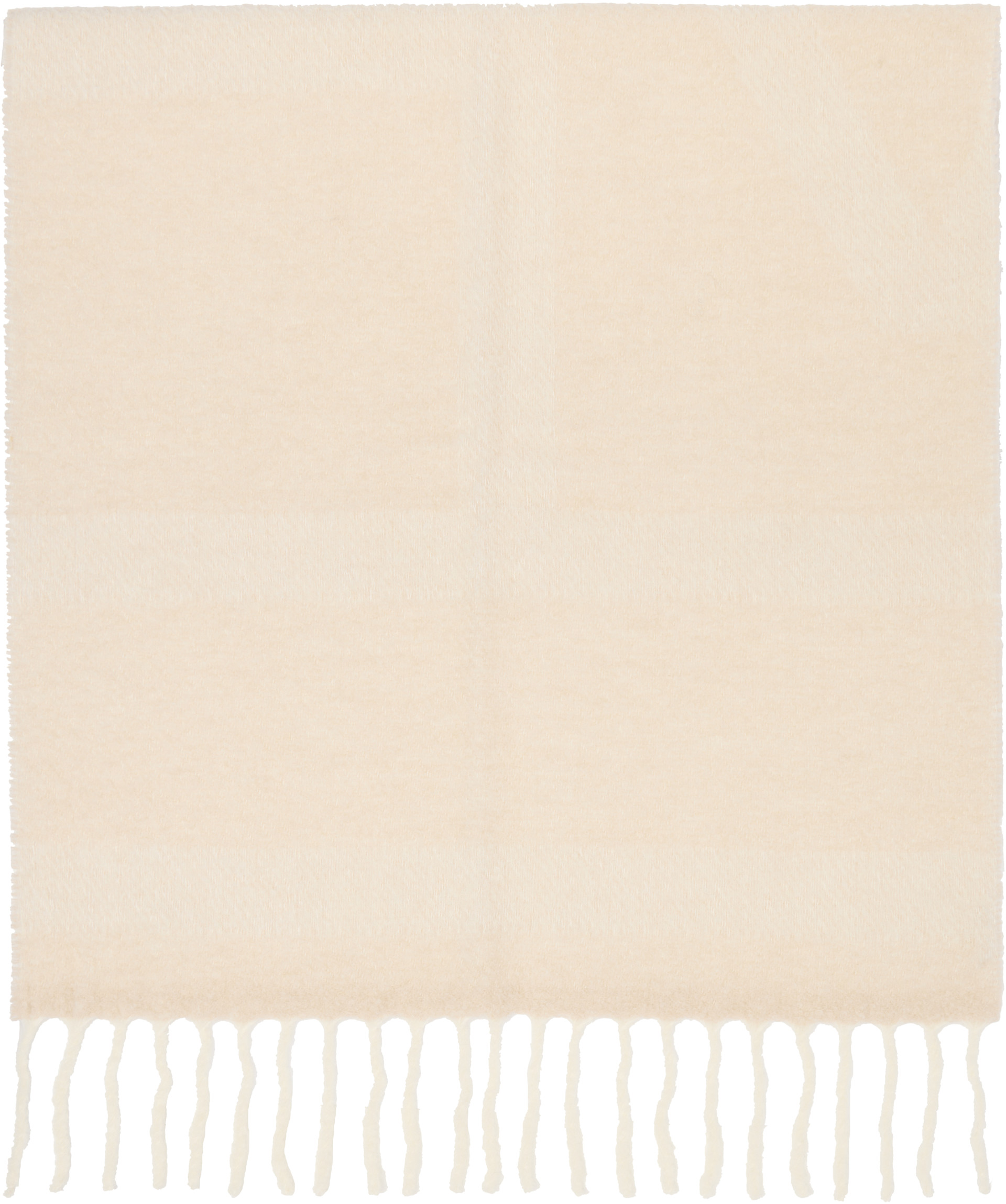 TOTEME - Écharpe blanc cassé à monogrammes en jacquard