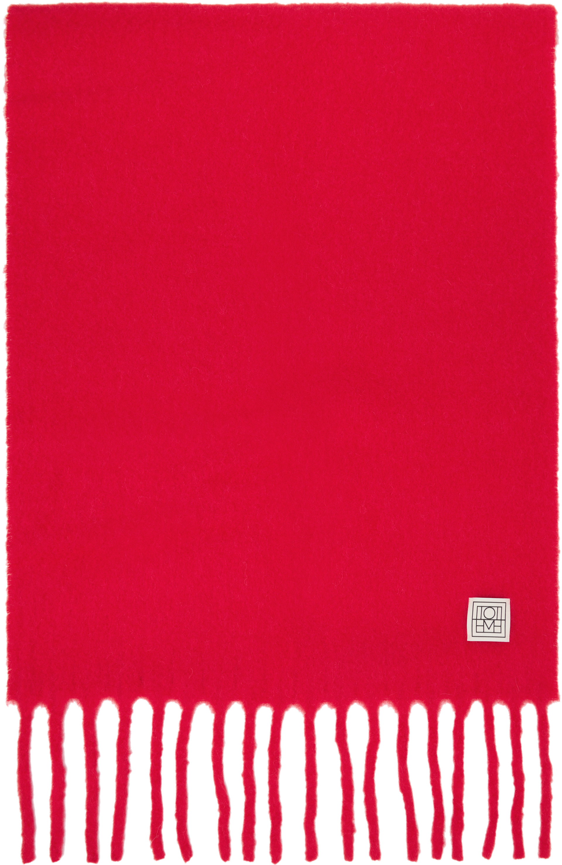 TOTEME - Écharpe Fuzzy rouge