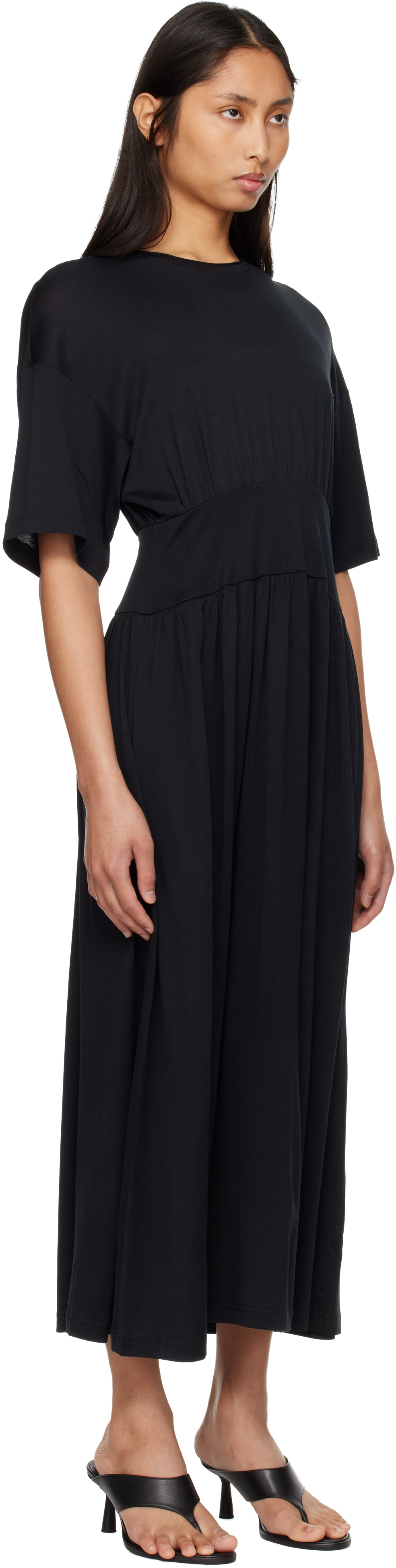 toteme silk dress Satin slip dress black TOTEME