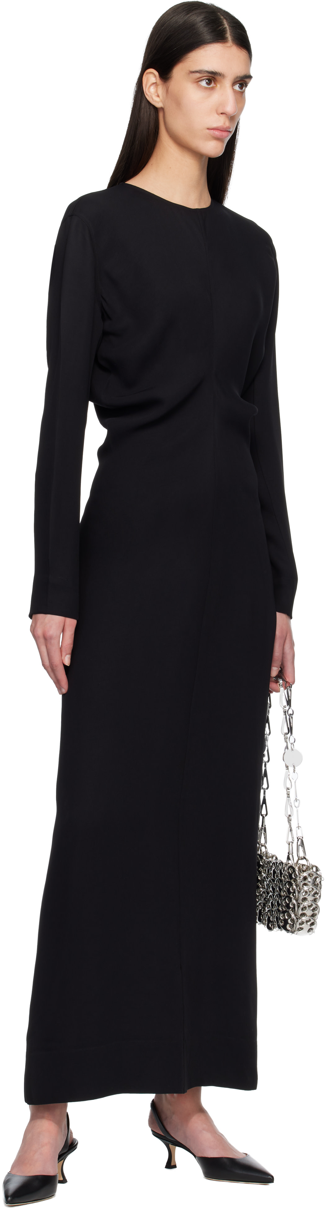 toteme maxi dress TOTEME - Twist drape dress Black - XXS