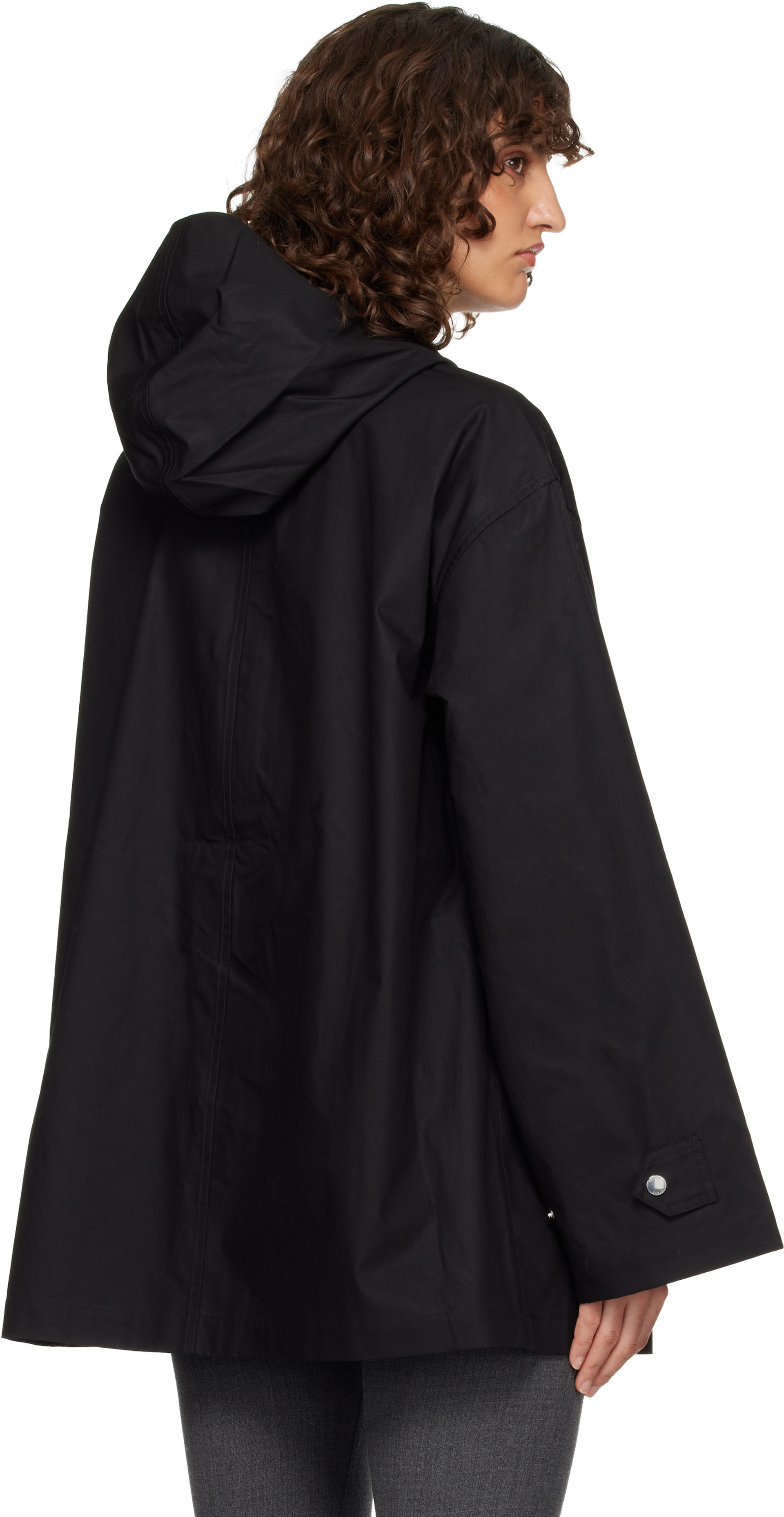 TOTEME - Blouson noir à écharpe