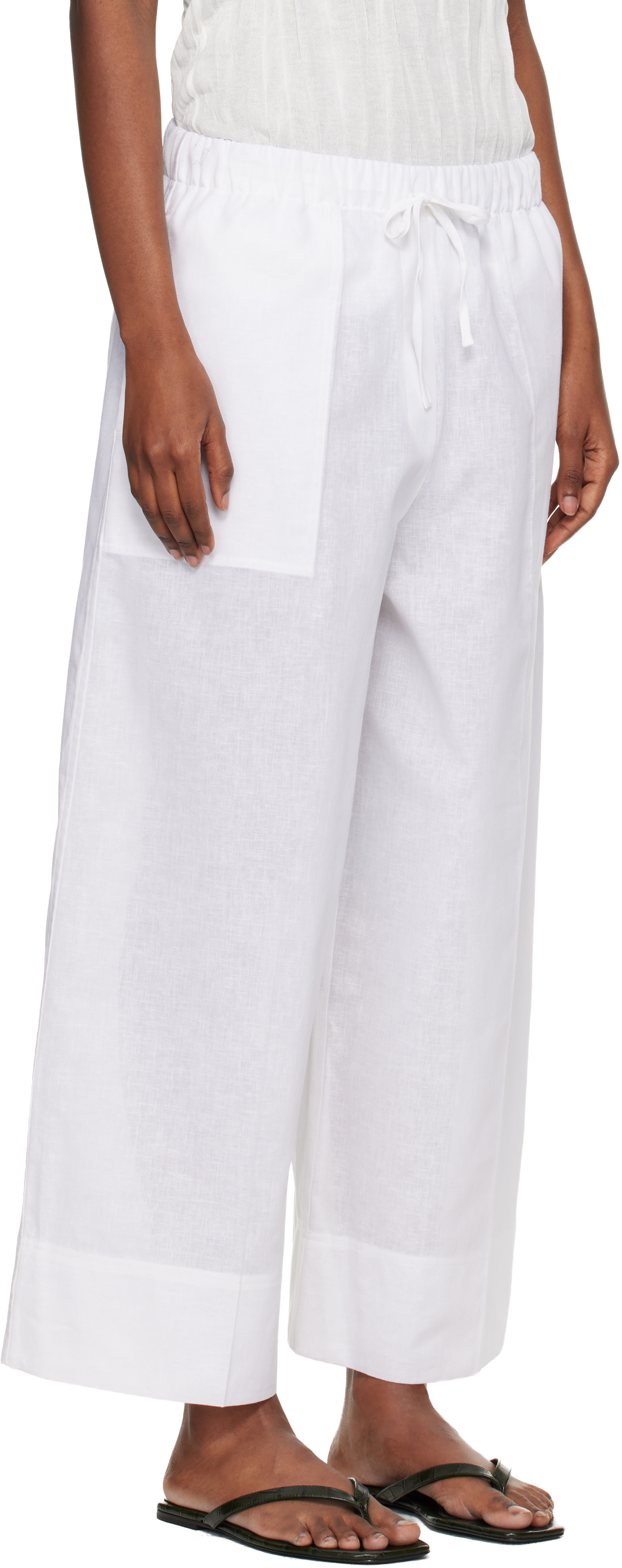 TOTEME - Pantalon d'été ample blanc