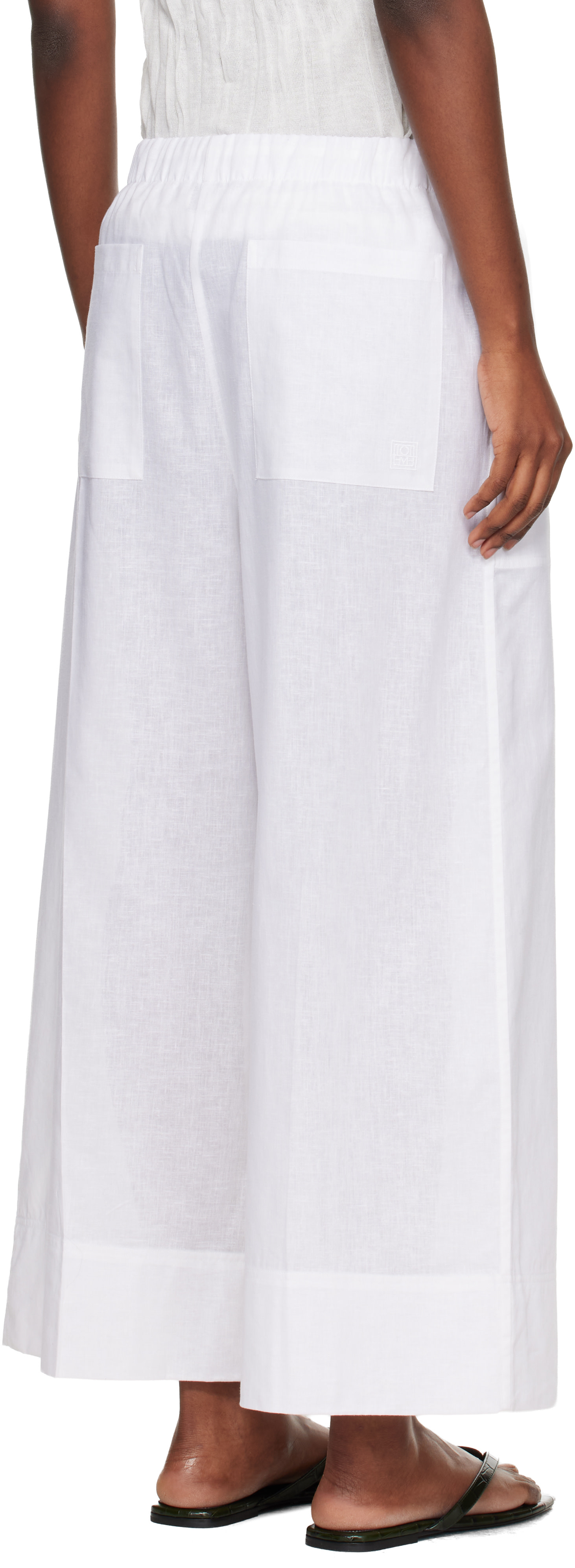 TOTEME - Pantalon d'été ample blanc