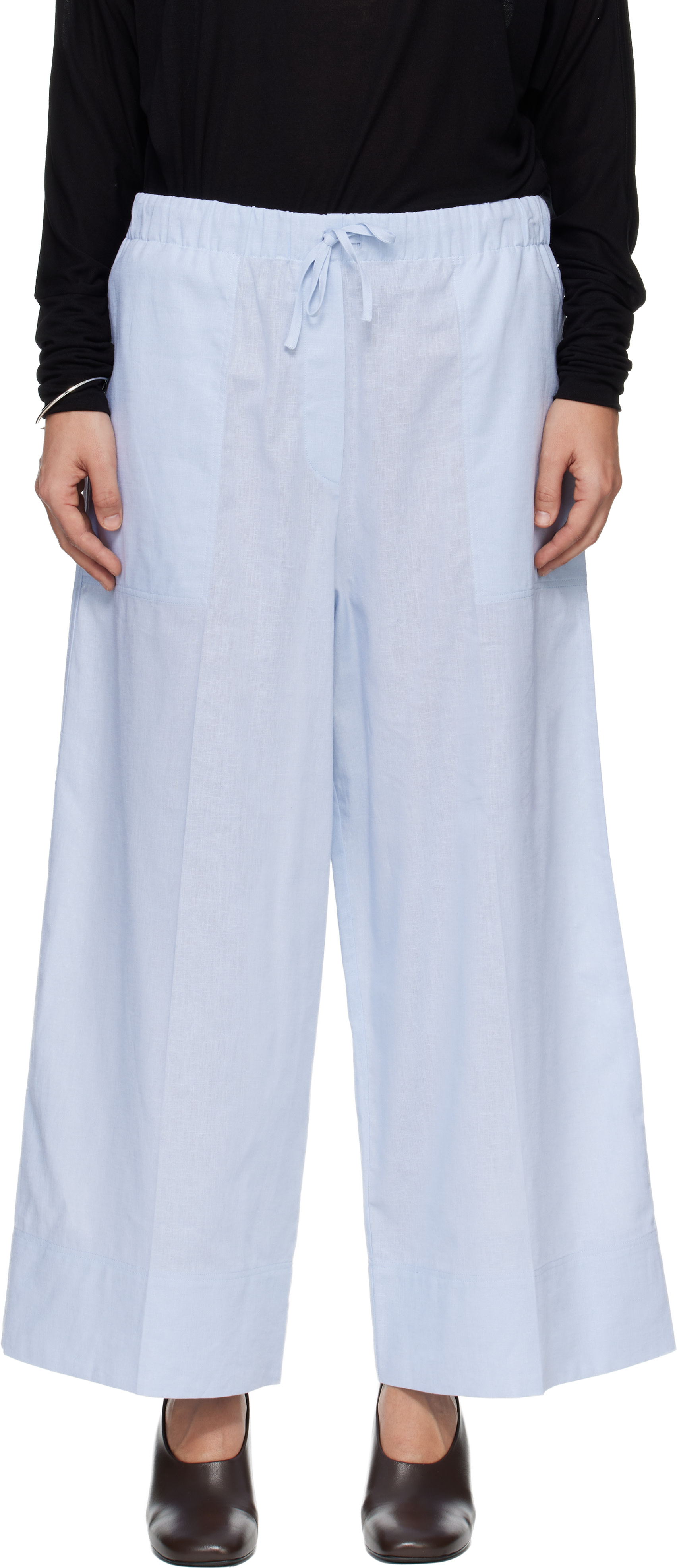 TOTEME - Pantalon ample Summer bleu