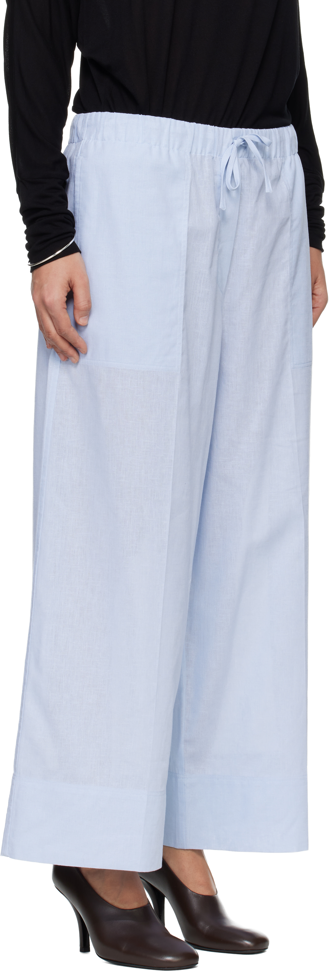 TOTEME - Pantalon ample Summer bleu