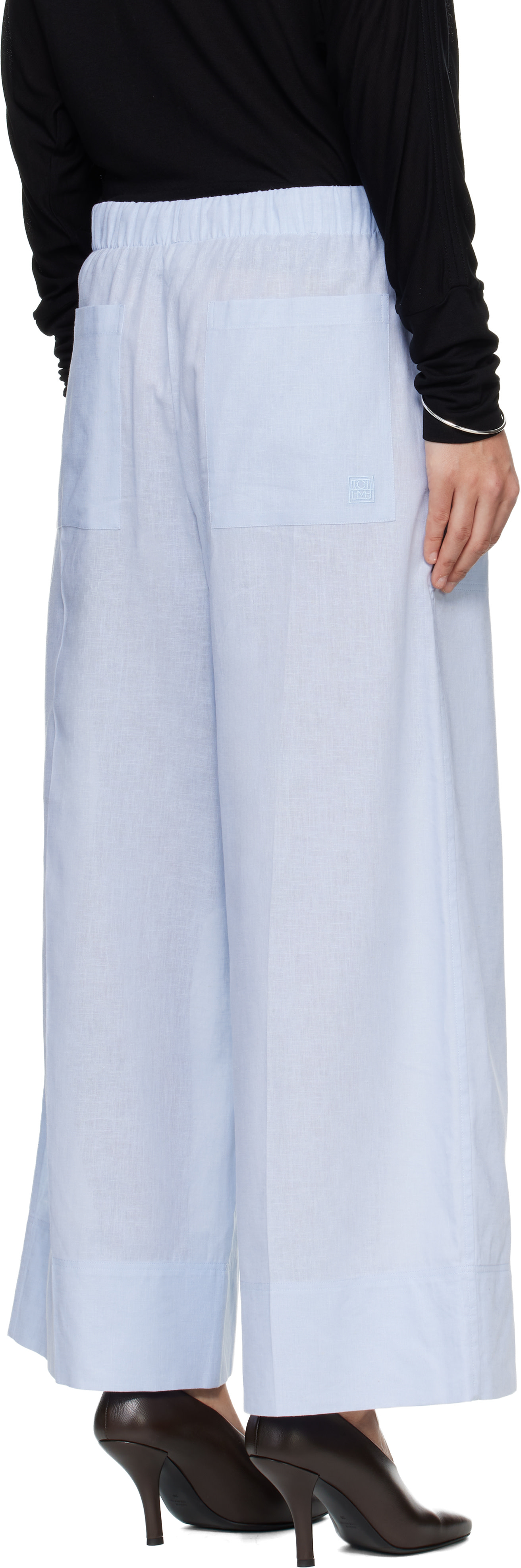 TOTEME - Pantalon ample Summer bleu