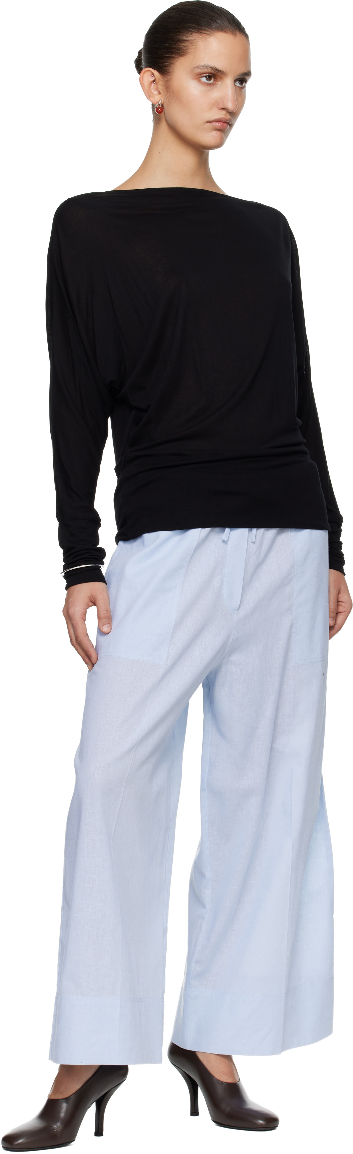 TOTEME - Pantalon ample Summer bleu