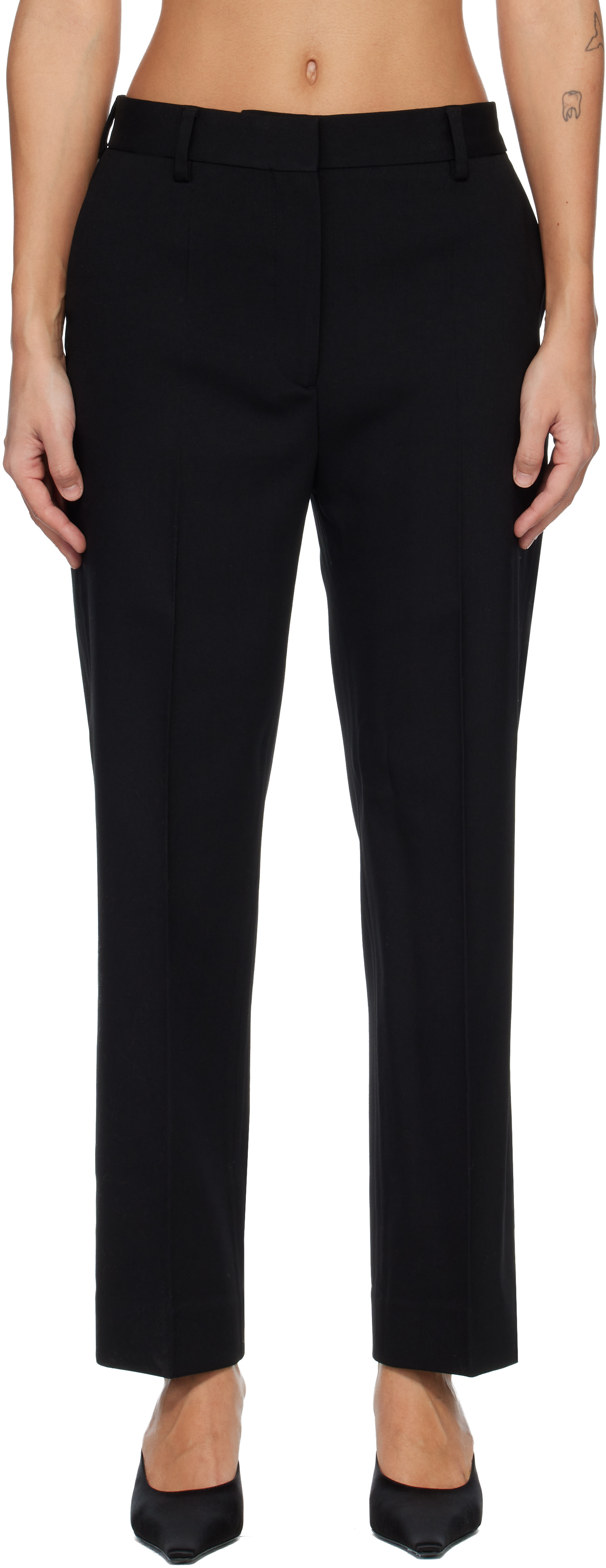 TOTEME - Pantalon de complet écourté noir