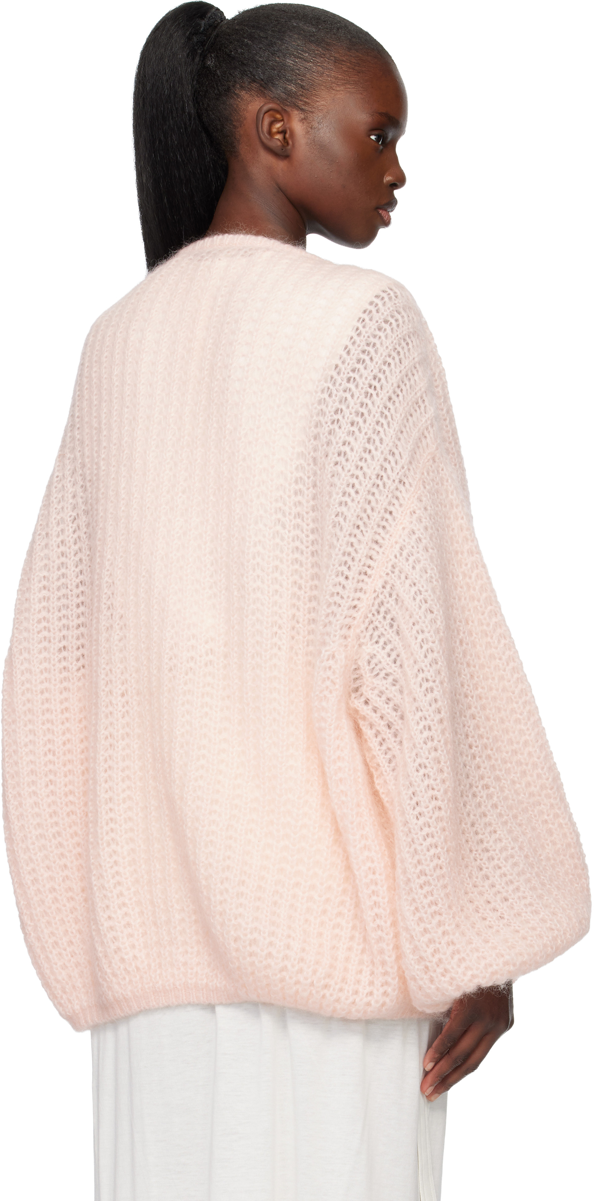 TOTEME - Cardigan bouffant rose