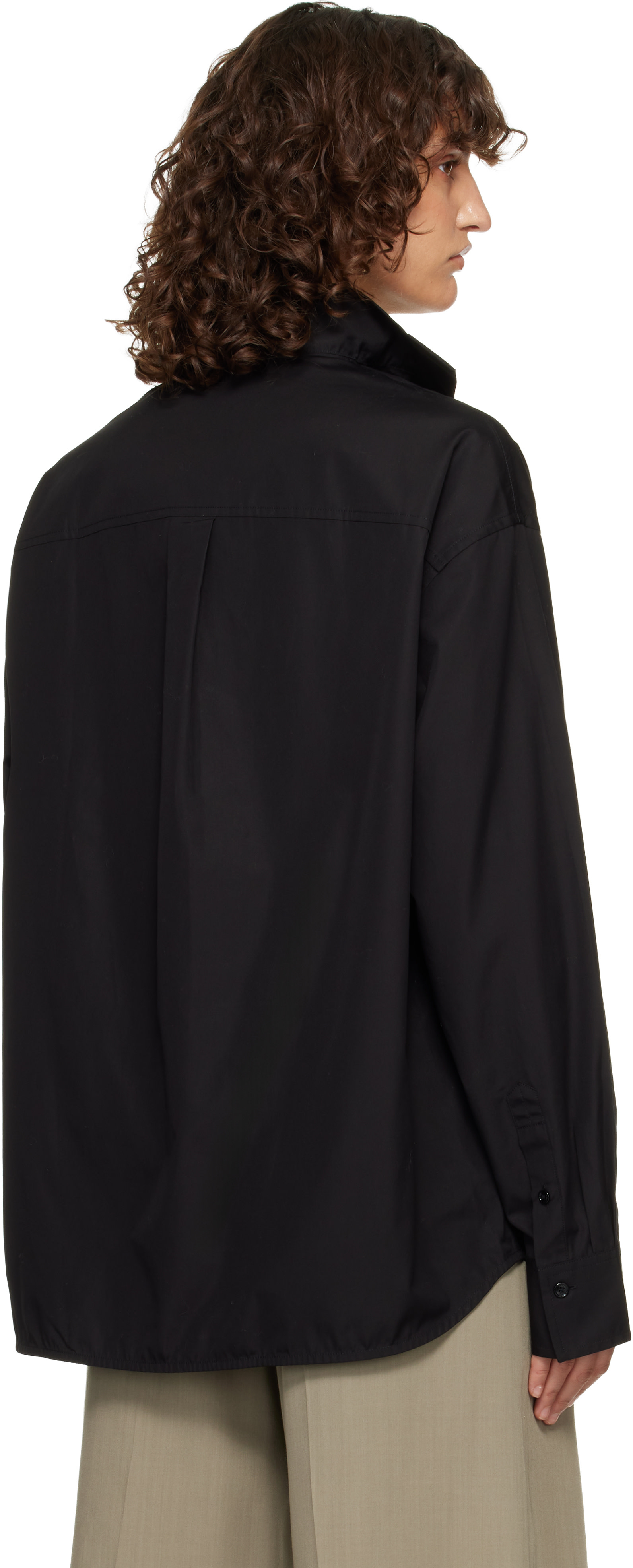 TOTEME - Chemise Sharp noire en popeline