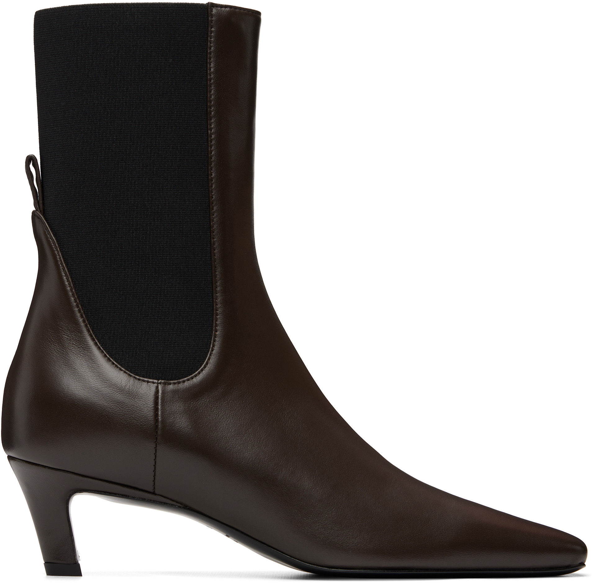 TOTEME - Bottines brunes en cuir