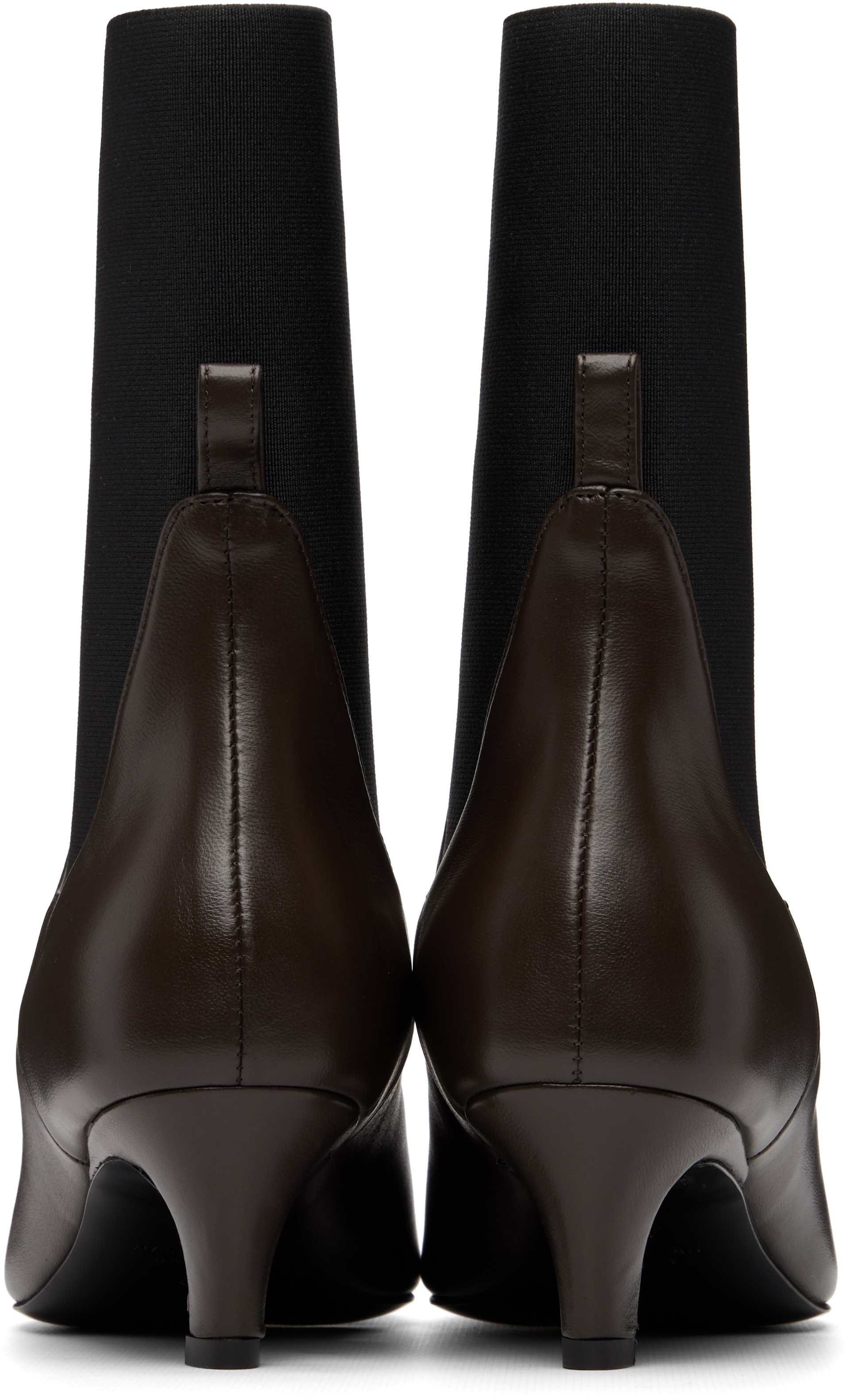 TOTEME - Bottines brunes en cuir