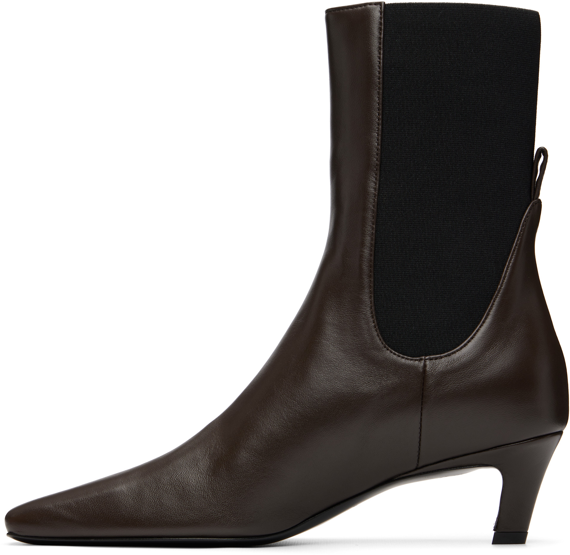 TOTEME - Bottines brunes en cuir