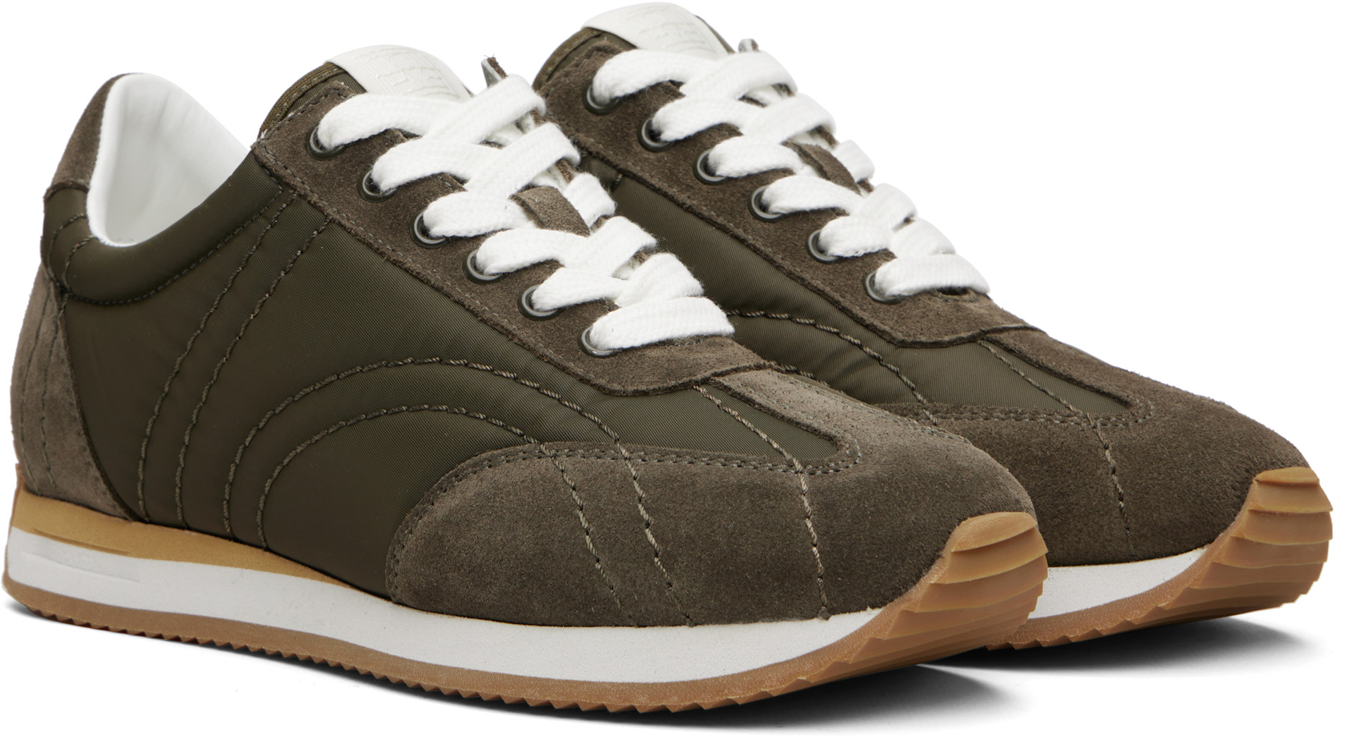 TOTEME - Baskets de sport kaki
