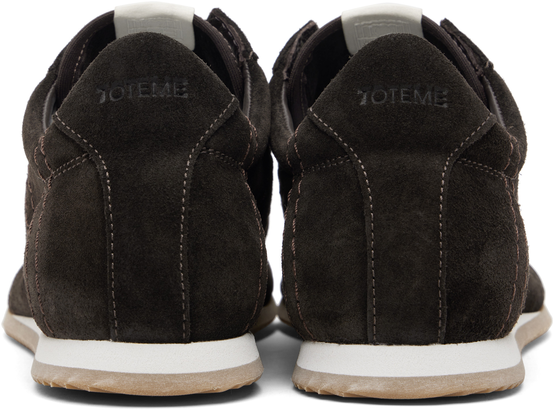 TOTEME - Baskets Flex brunes en suède