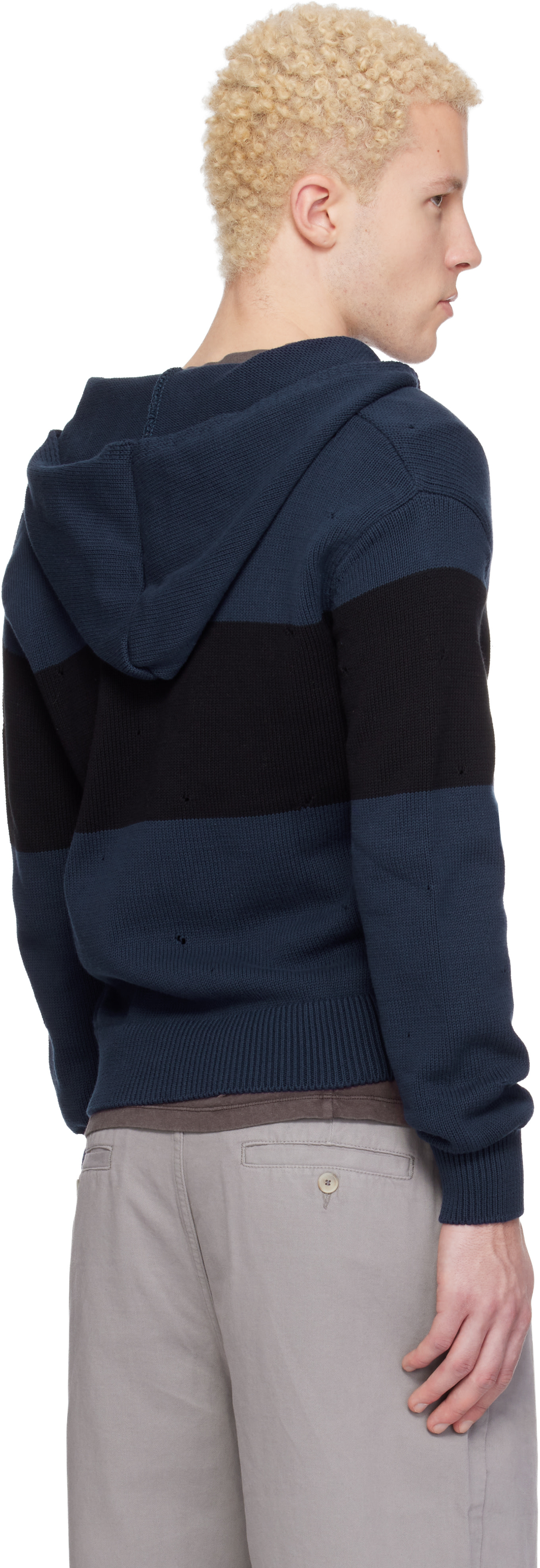 トップス attisession gimaguas Gimaguas: Navy & Black Capitan Hoodie | SSENSE