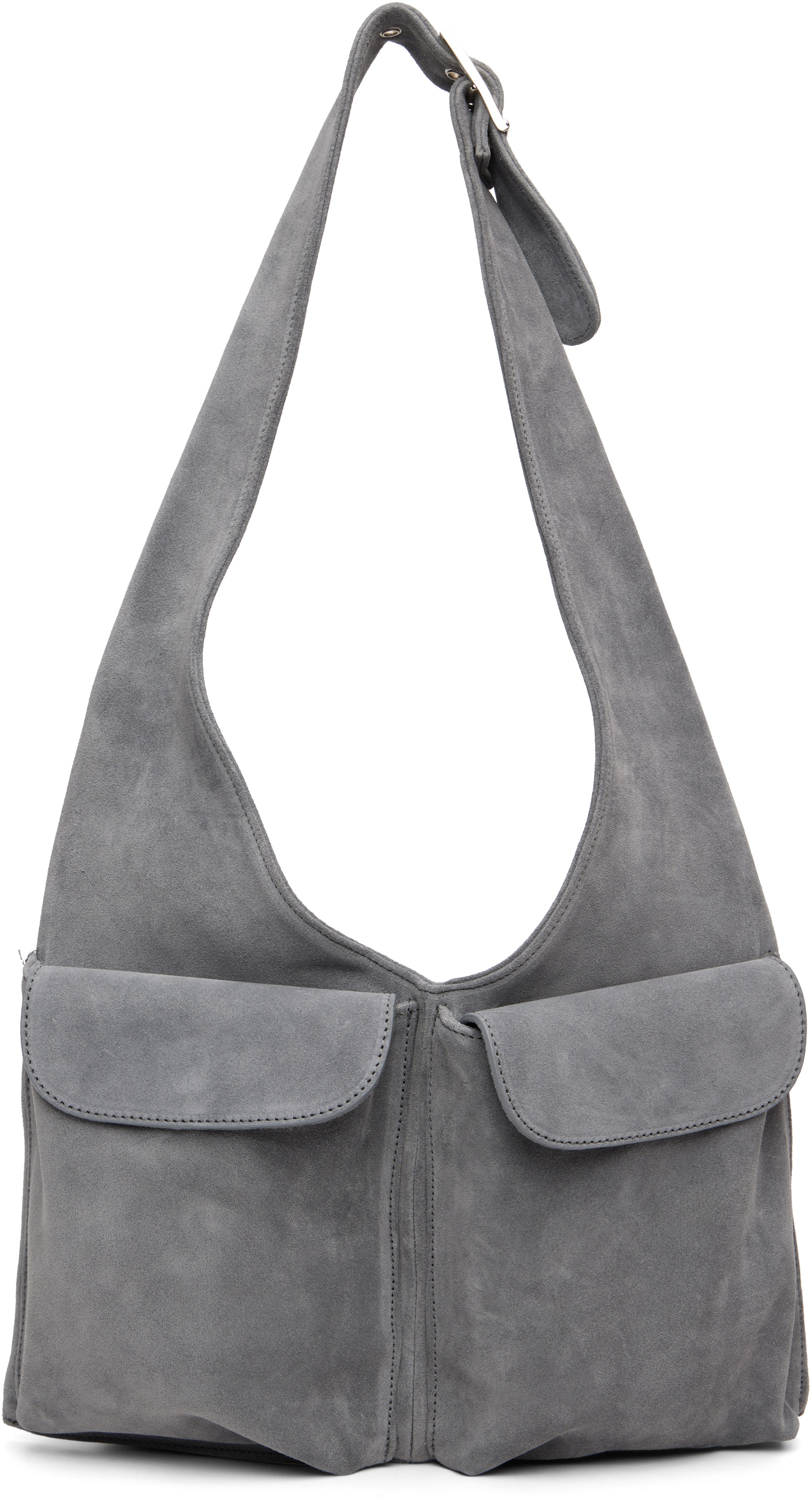 加*基様 tr4suspensionレザーバッグ鞄made in gm japa Maryam Nassir Zadeh: Gray Julian Bag | SSENSE