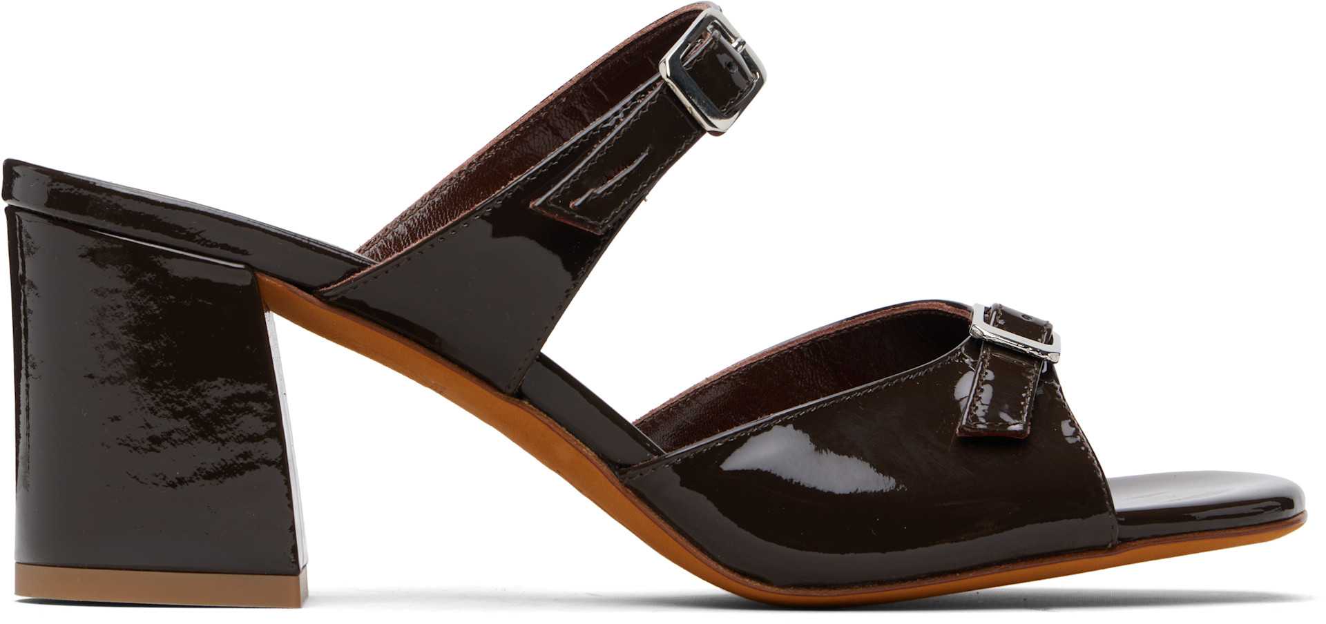 MARYAM NASSIR ZADEH ウェッジヒールサンダル　ブラウン 38 Maryam Nassir Zadeh: Brown Una Heeled Sandals | SSENSE Canada