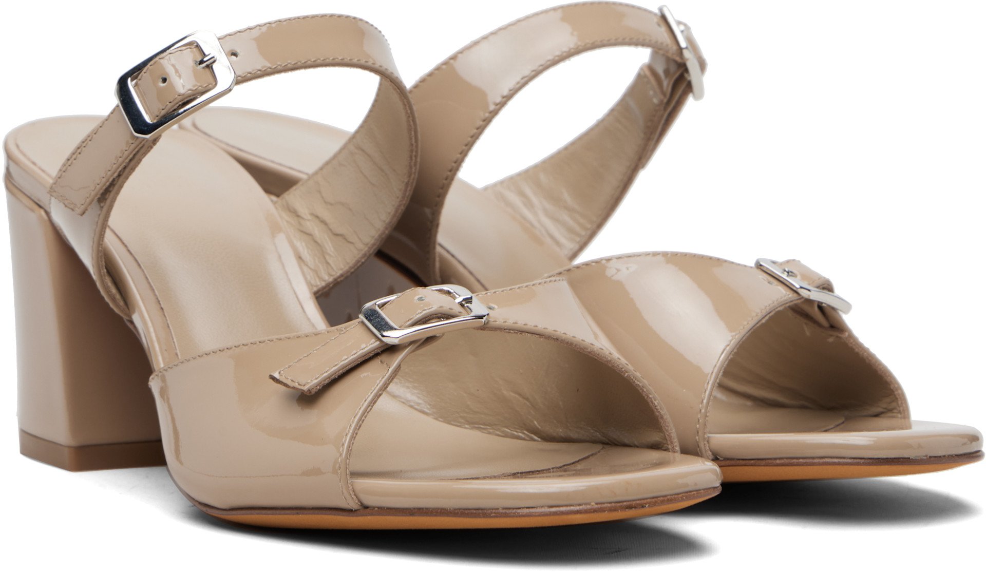 Maryam Nassir Zadeh: Beige Una Heeled Sandals | SSENSE