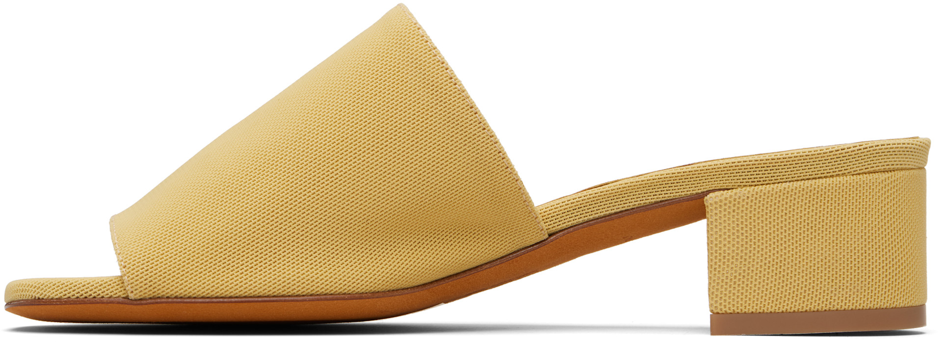 Maryam Nassir Zadeh: Yellow Sophie Heeled Sandals | SSENSE