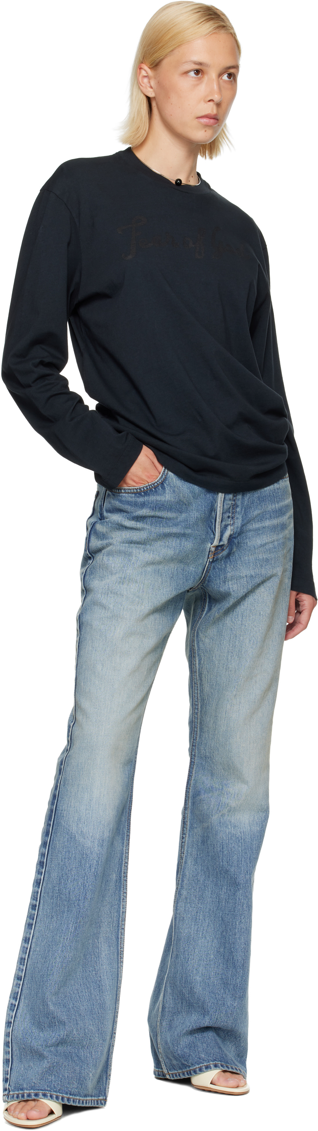 Fear of God: ブルー 70s 5 Pkt デニム ジーンズ | SSENSE 日本