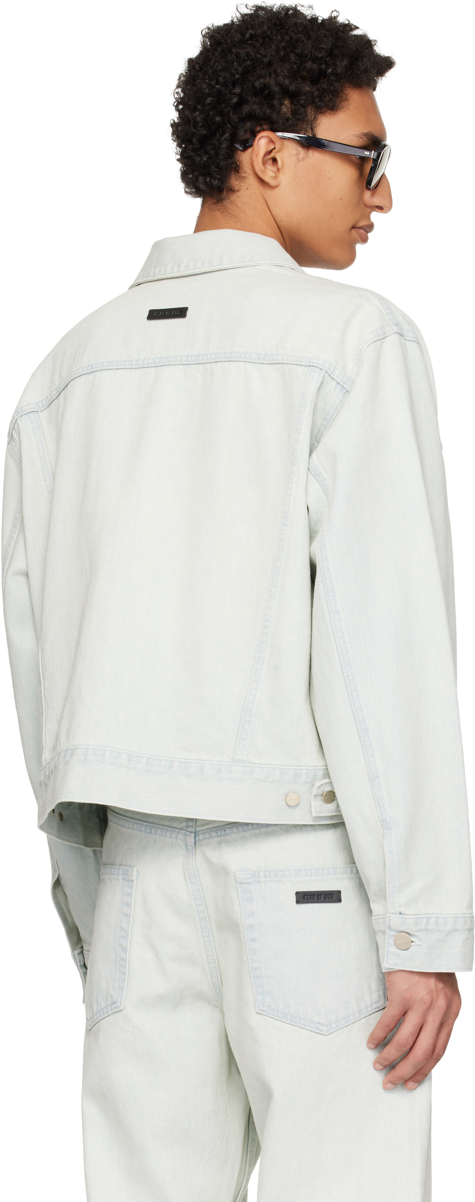 Fear of God: ブルー ブリーチ デニム クラシック トラッカー