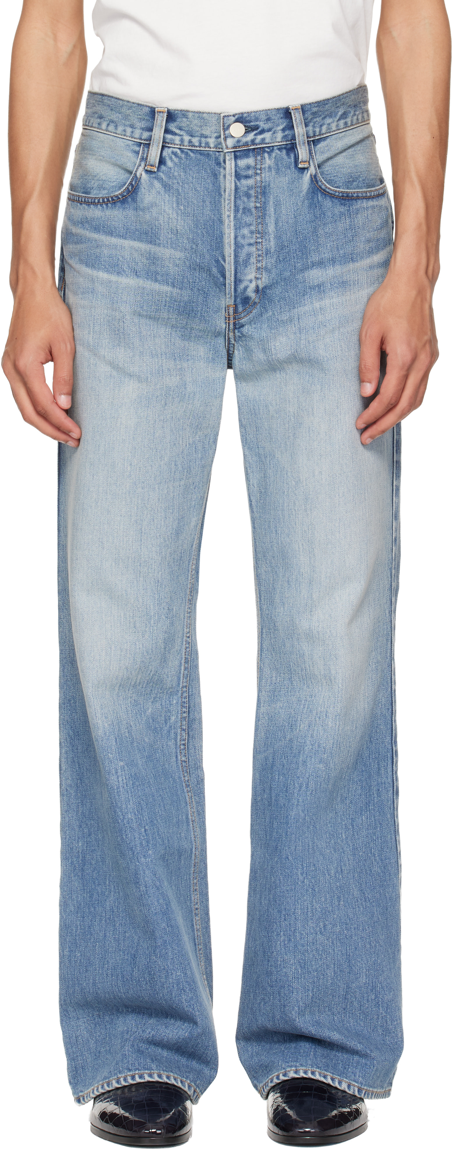 Fear of God: Blue 70s 5 Pkt Jeans | SSENSE Canada