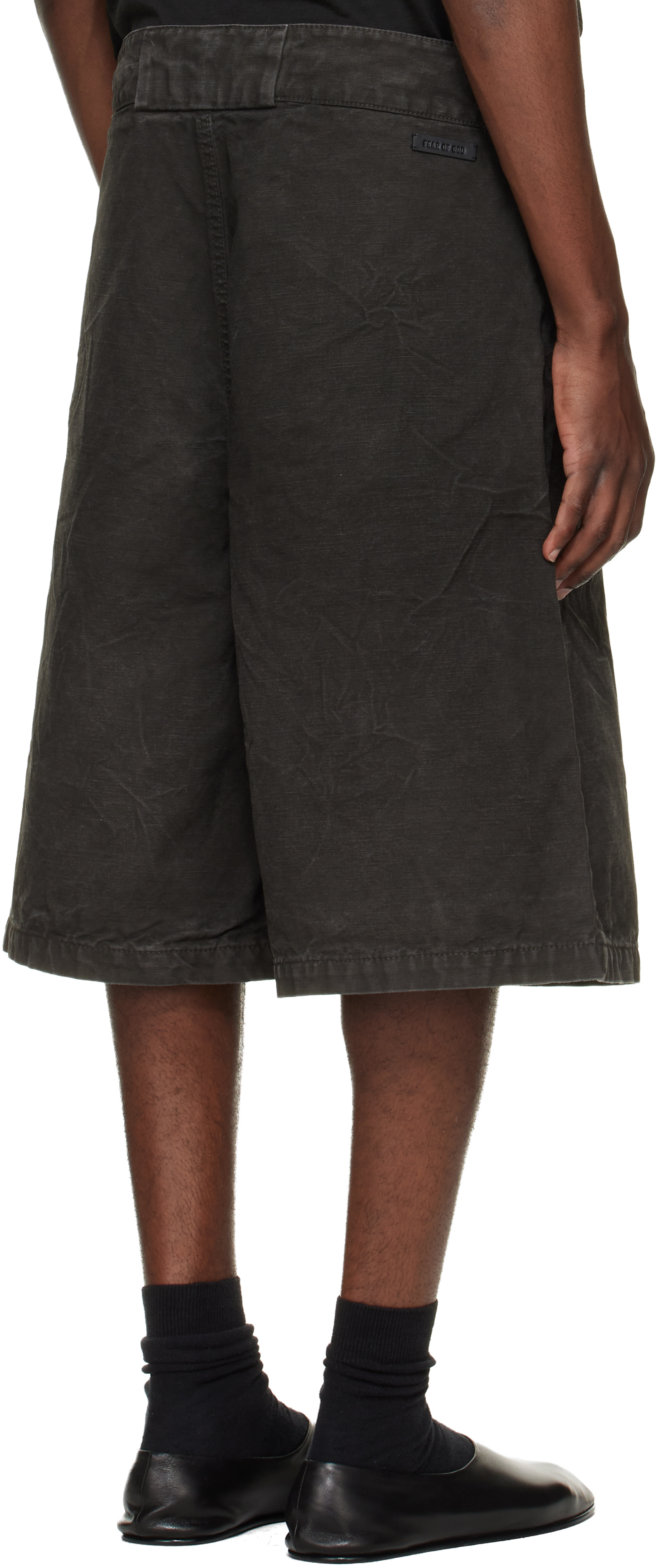 Fear of God: ブラック ウォッシュド キャンバス ユーティリティ