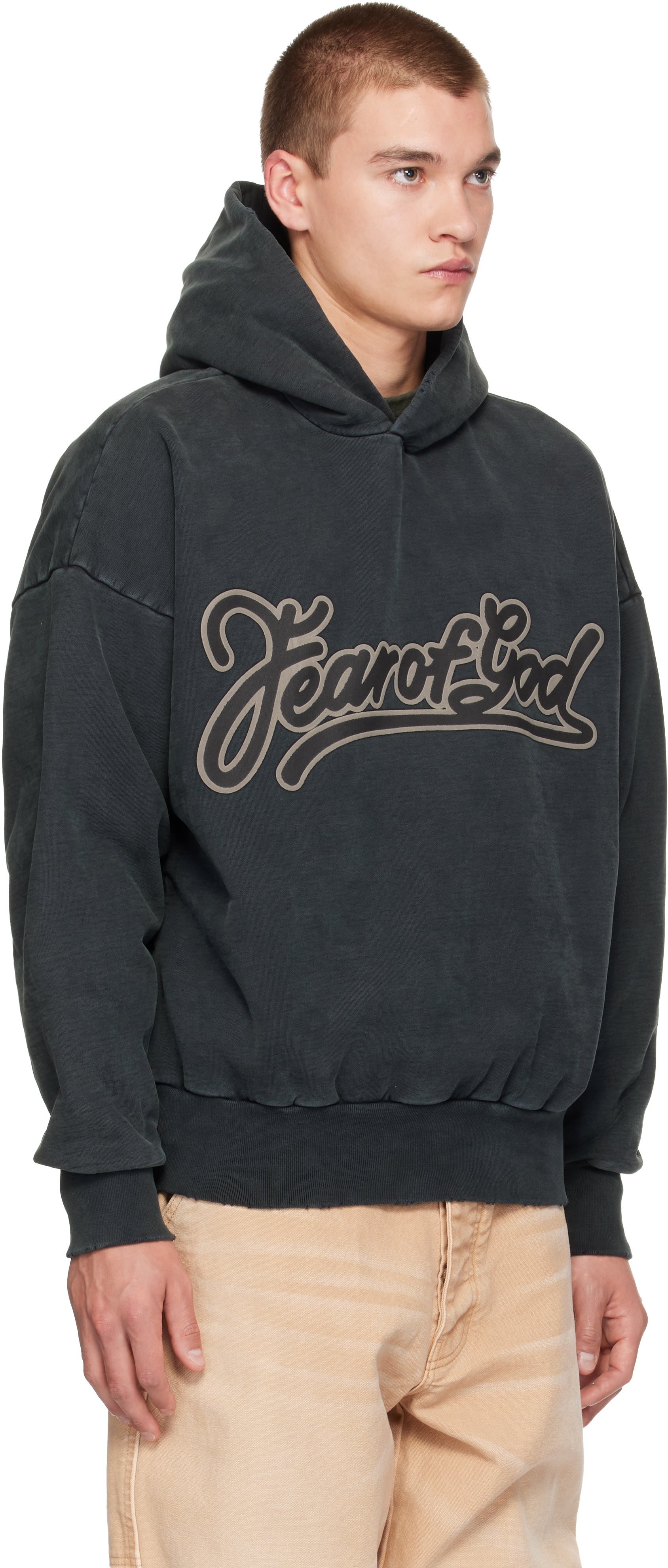 Fear of God - Pull à capuche noir à coupe classique