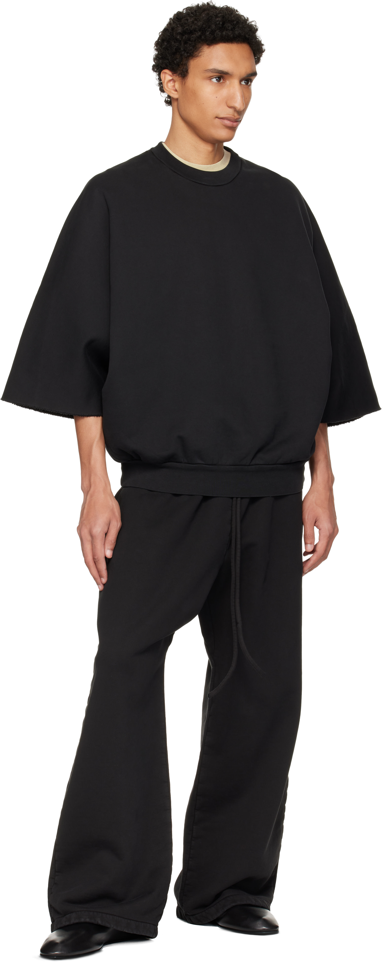 Fear of God - Pull molletonné noir à bords bruts