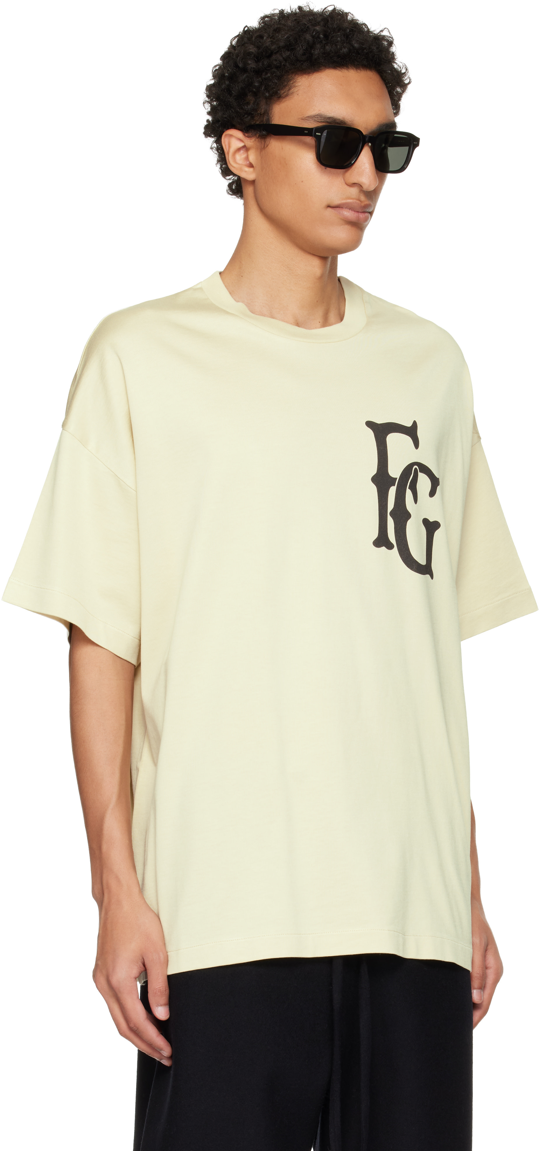 Fear of God: オフホワイト '26' S/S コットン レーヨン Tシャツ