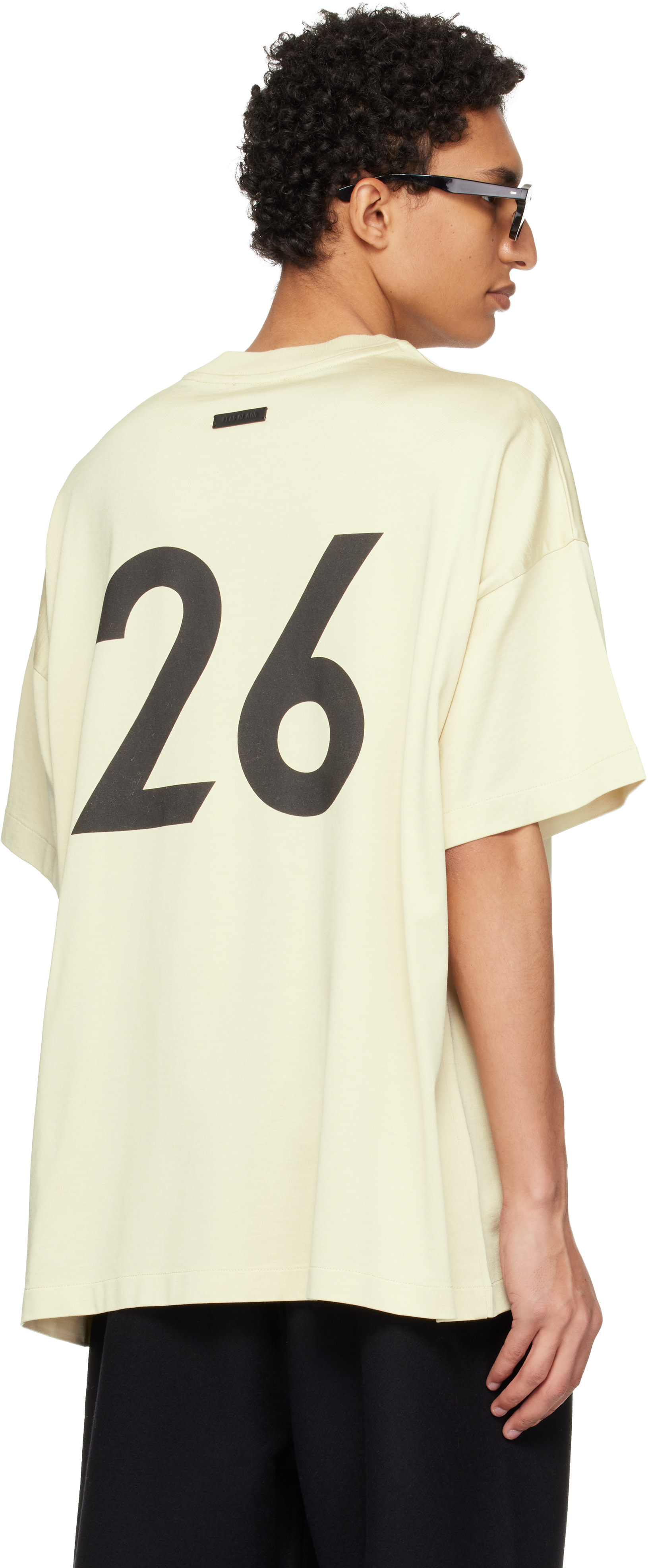 Fear of God: オフホワイト '26' S/S コットン レーヨン Tシャツ