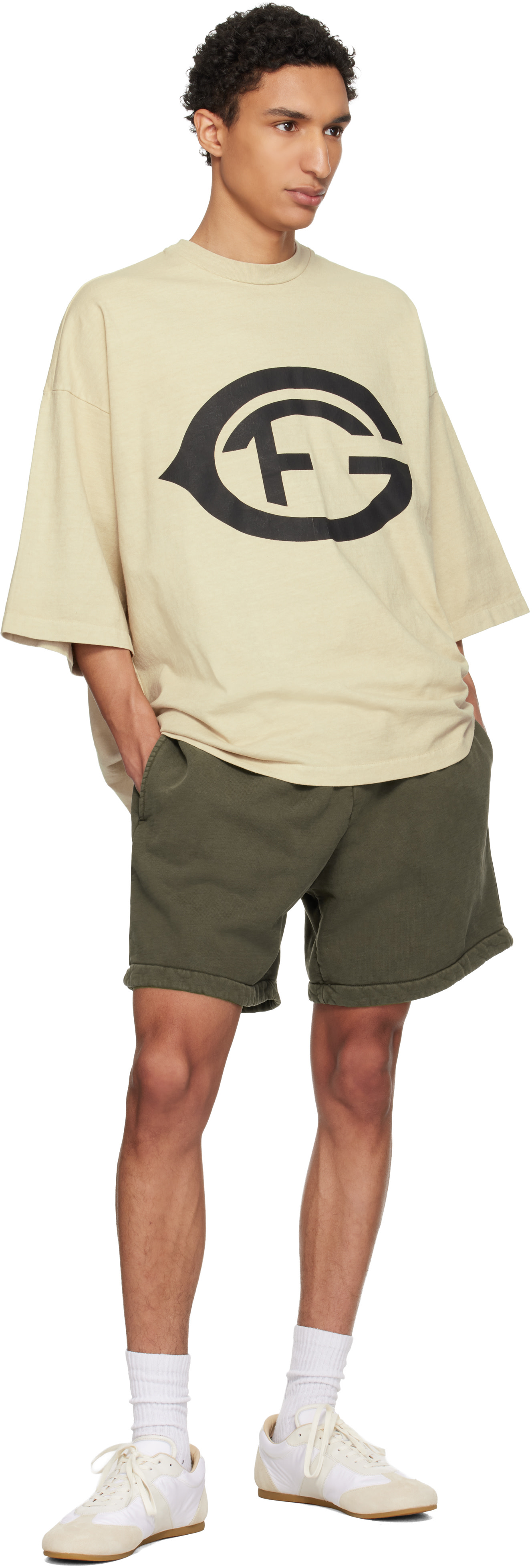 Fear of God: ベージュ 'FG 26' Tシャツ | SSENSE 日本