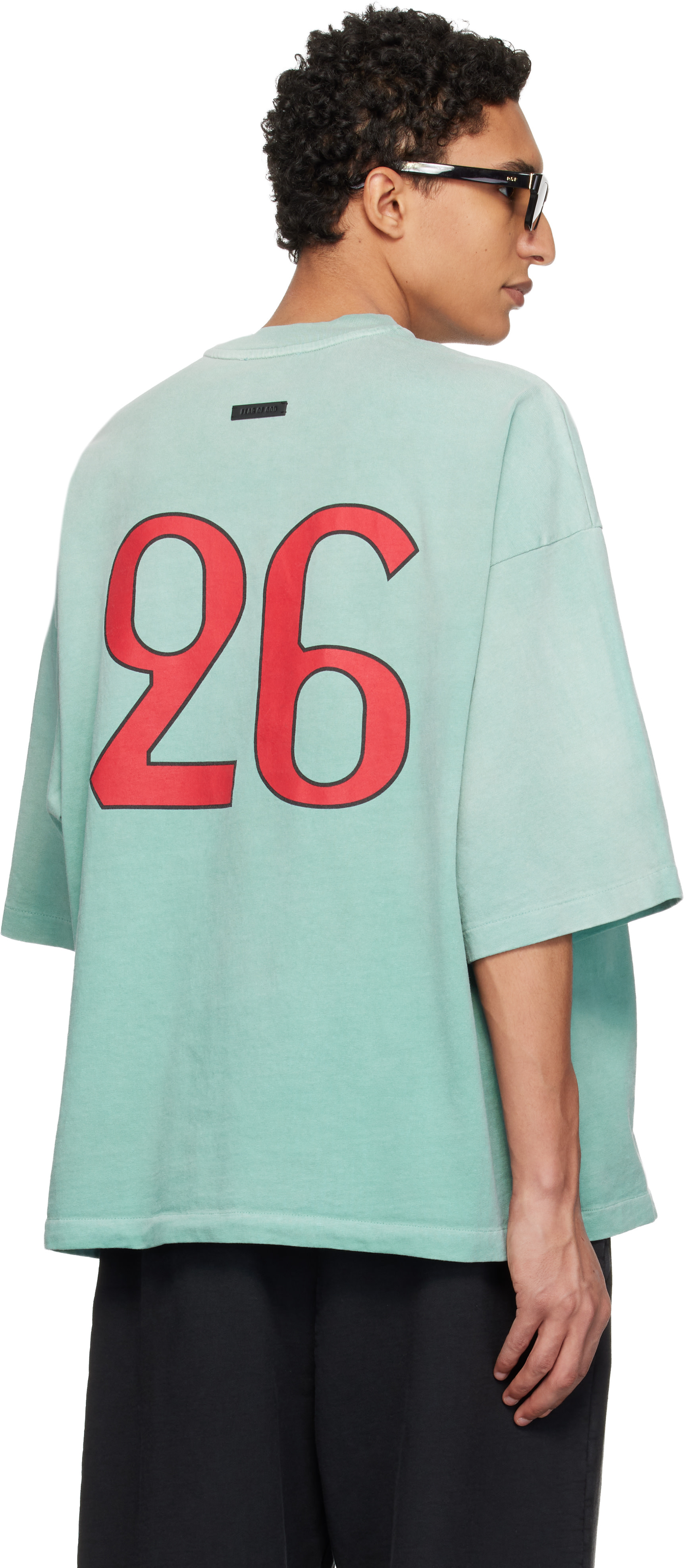 Fear of God: Blue 'Fear Of God 26' T-shirt | SSENSE Denmark