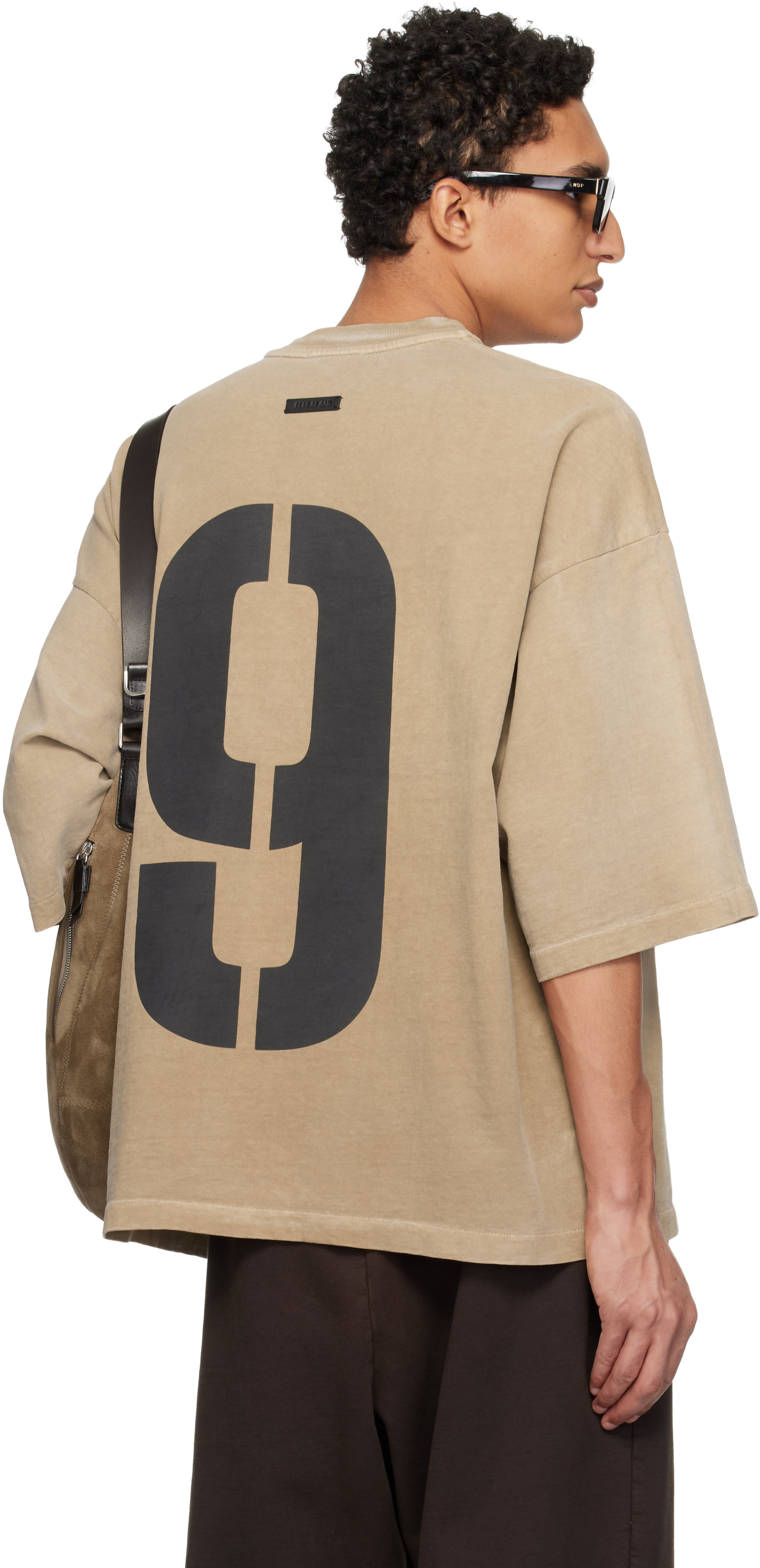 Fear of God: ベージュ 'Fear Of God 9' Tシャツ | SSENSE 日本