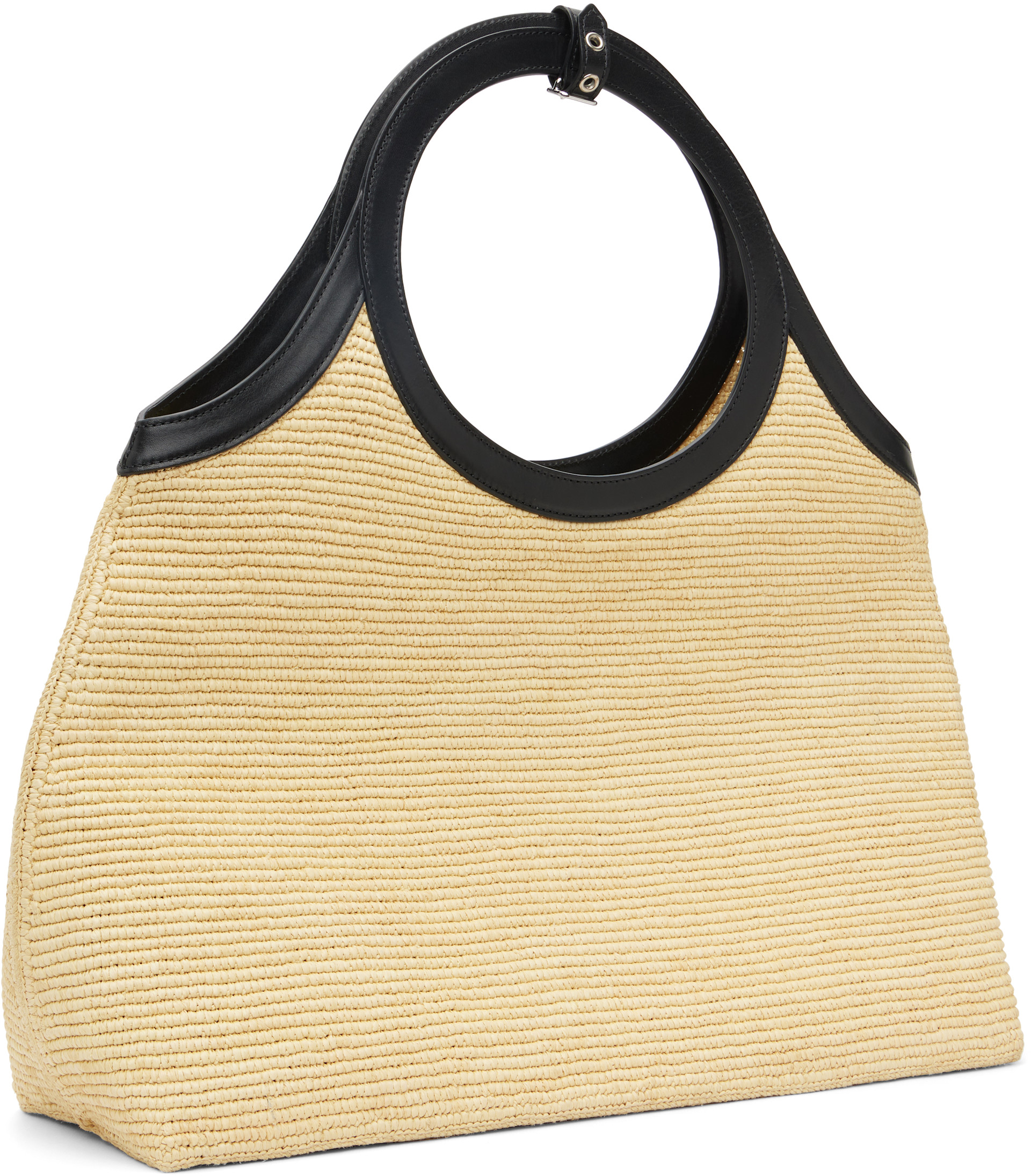 Courrèges: ベージュ Raphia Holy Day トートバッグ | SSENSE 日本
