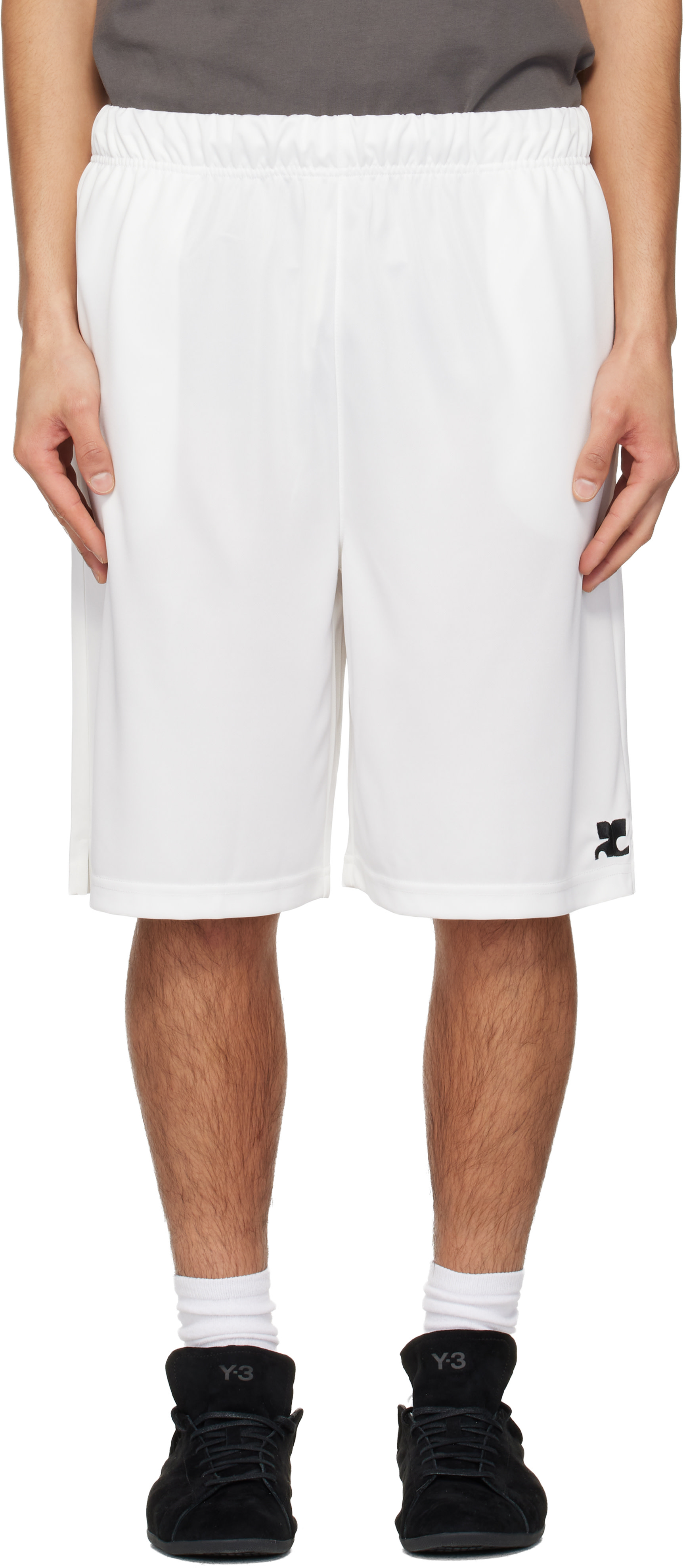 Courrèges - Short de sport blanc